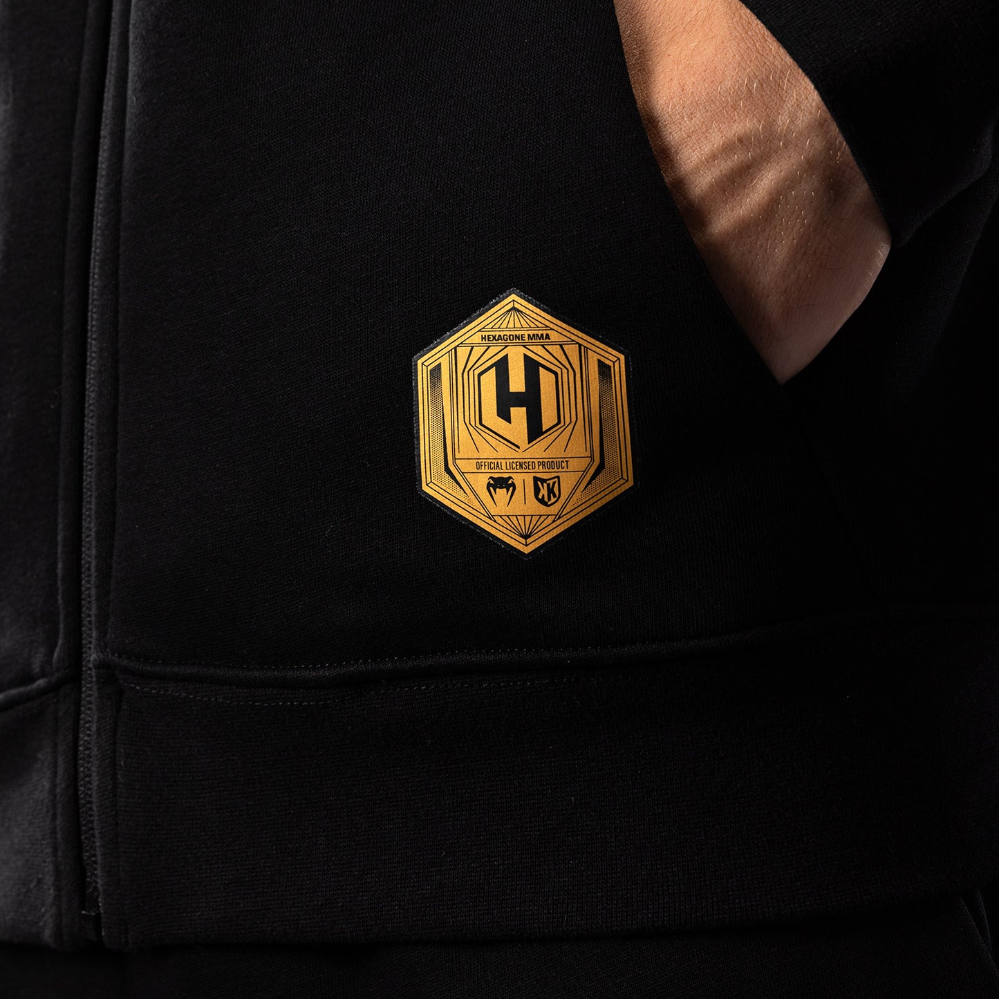 Hooded Jacket FK x Venum Hexagone MMA - Black/Gold