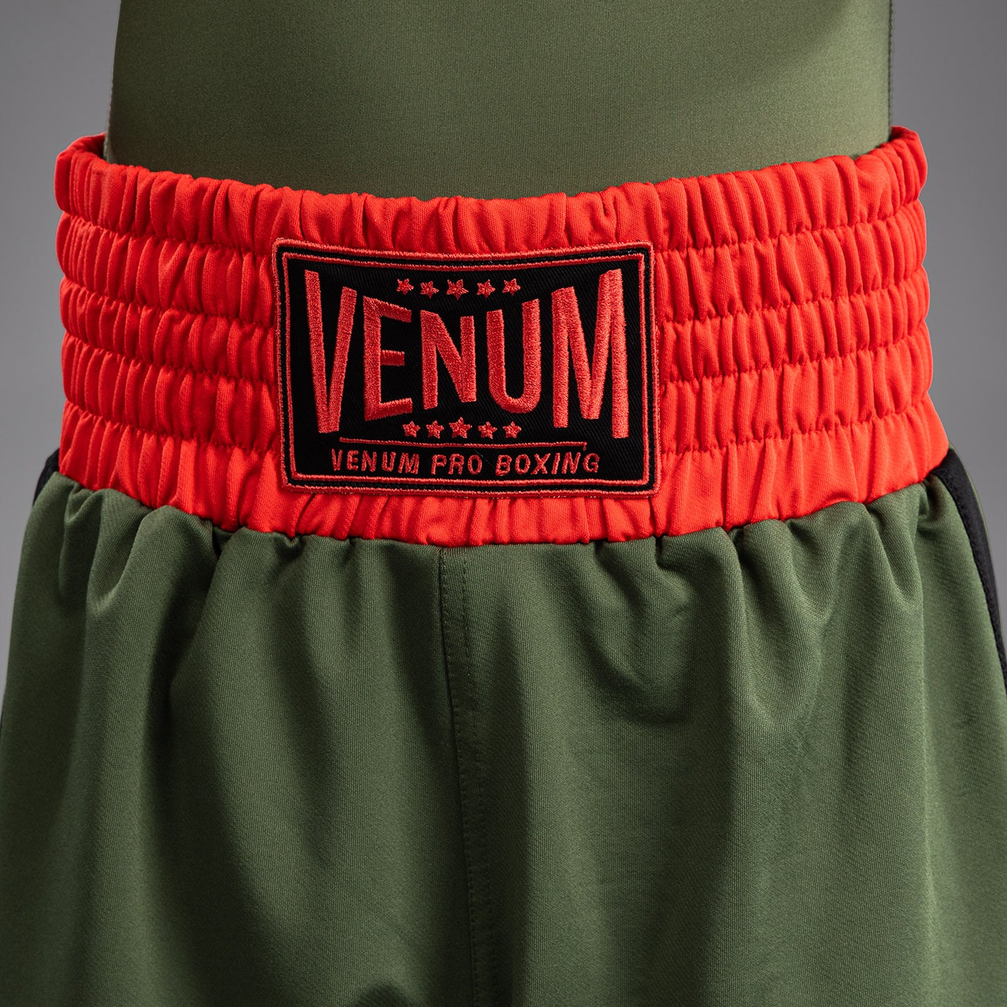 Venum Classic Шорты для бокса для детей - Армейский зеленый/Оранжевый