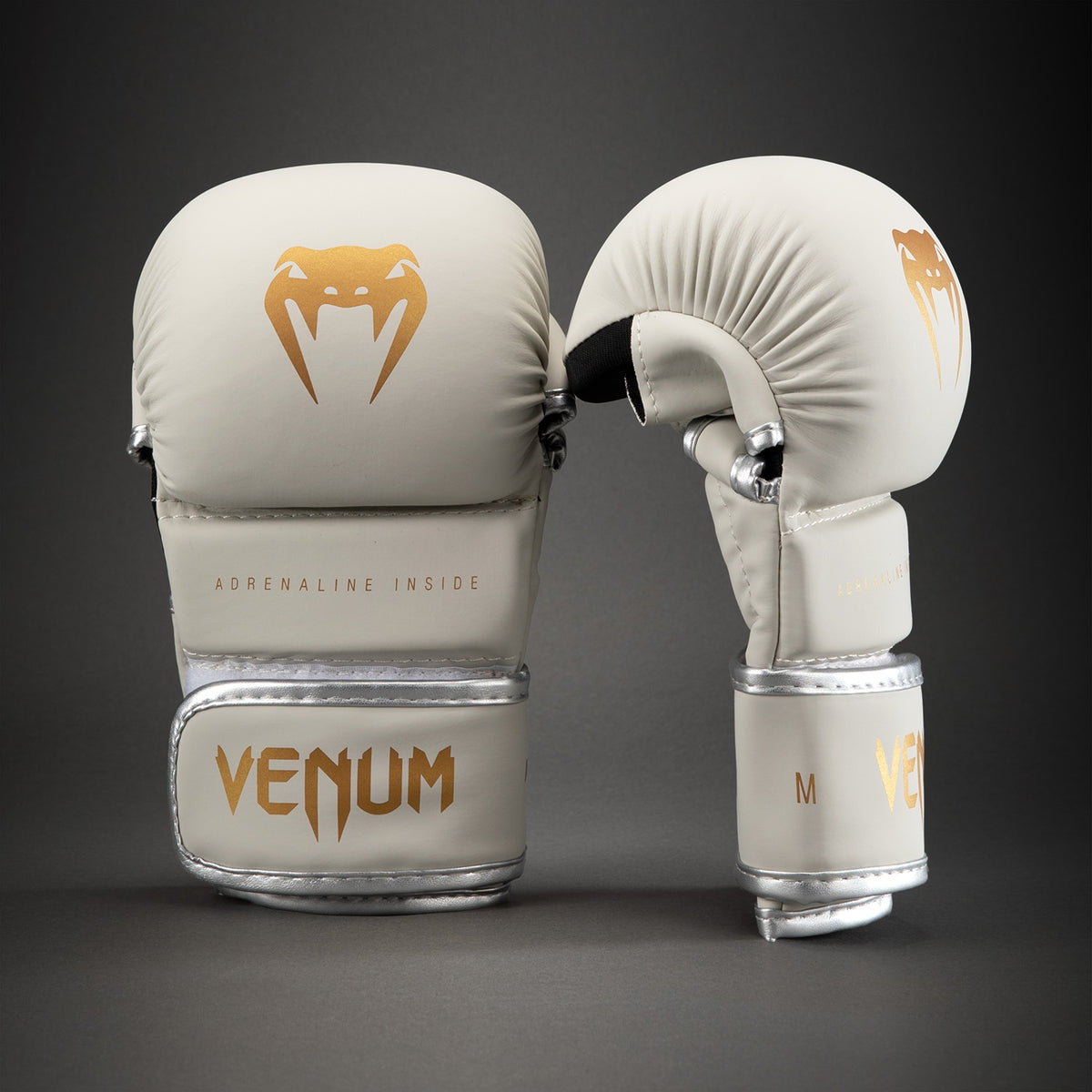 Спарринговые перчатки Venum Contender 1.5 - Слоновая кость/Золотой