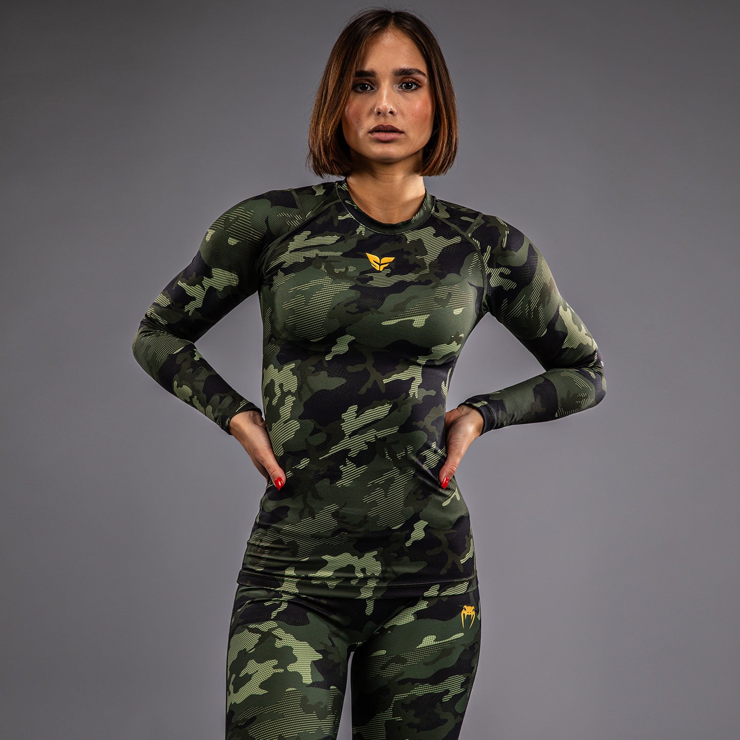 Venum x Sophia Rose Женская Рашгард с длинным рукавом - Лесной Камуфляж