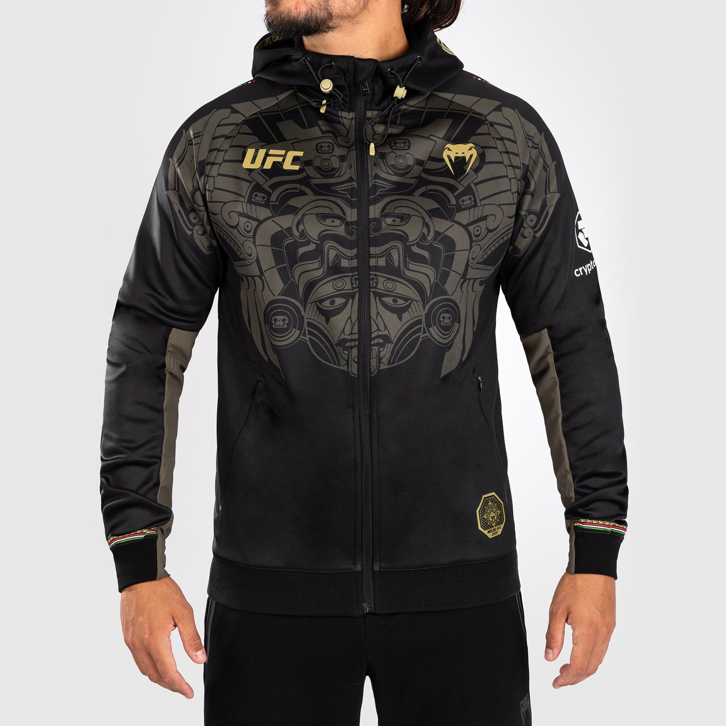 Noche UFC by Venum Authentic Fight Night Мужская толстовка с капюшоном - черный