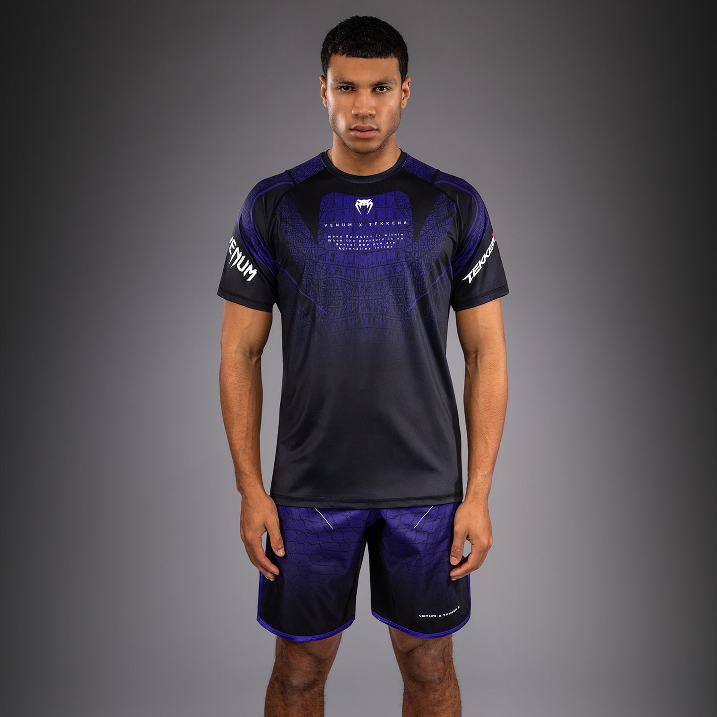 Футболка Dry Tech Kazuya Venum x TEKKEN 8 - Чёрный/Фиолетовый