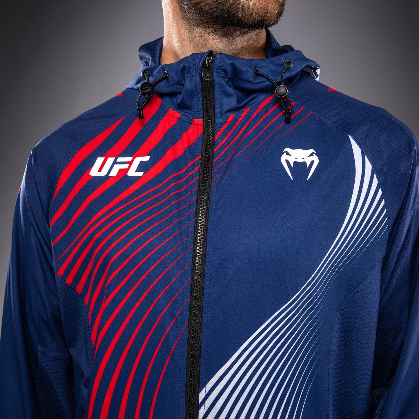 Official UFC Freedom 250 by Venum Authentic Fight Night Худи Walkout для мужчин - Синий