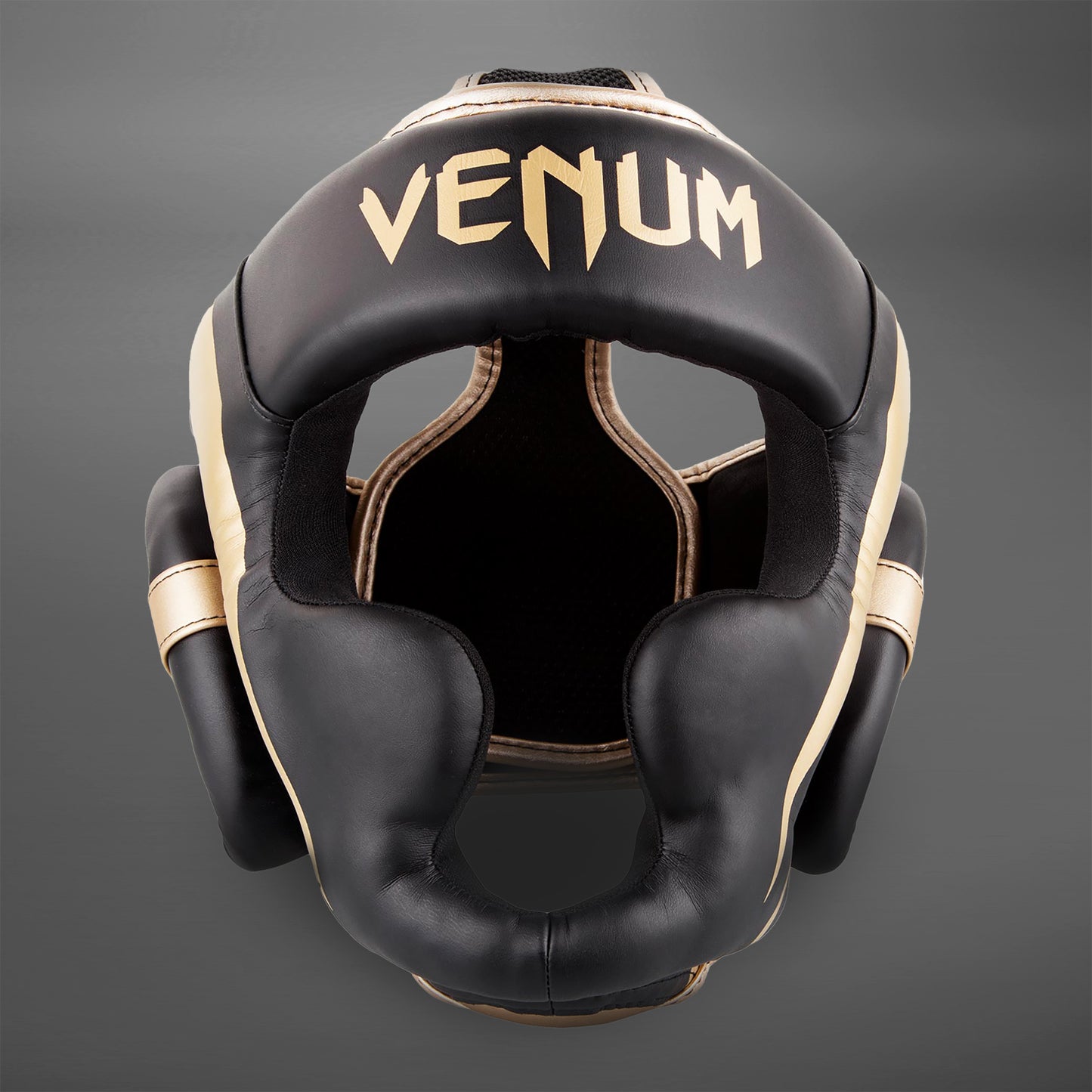 ШЛЕМ VENUM ELITE HEADGEAR - ЧЕРНЫЙ/ЗОЛОТО