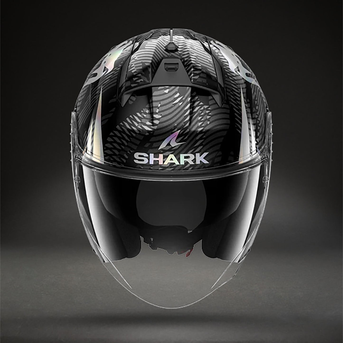 Защитный шлем Venum x Shark SKWAL JET Motorcycle – Чёрный хром/Антрацит