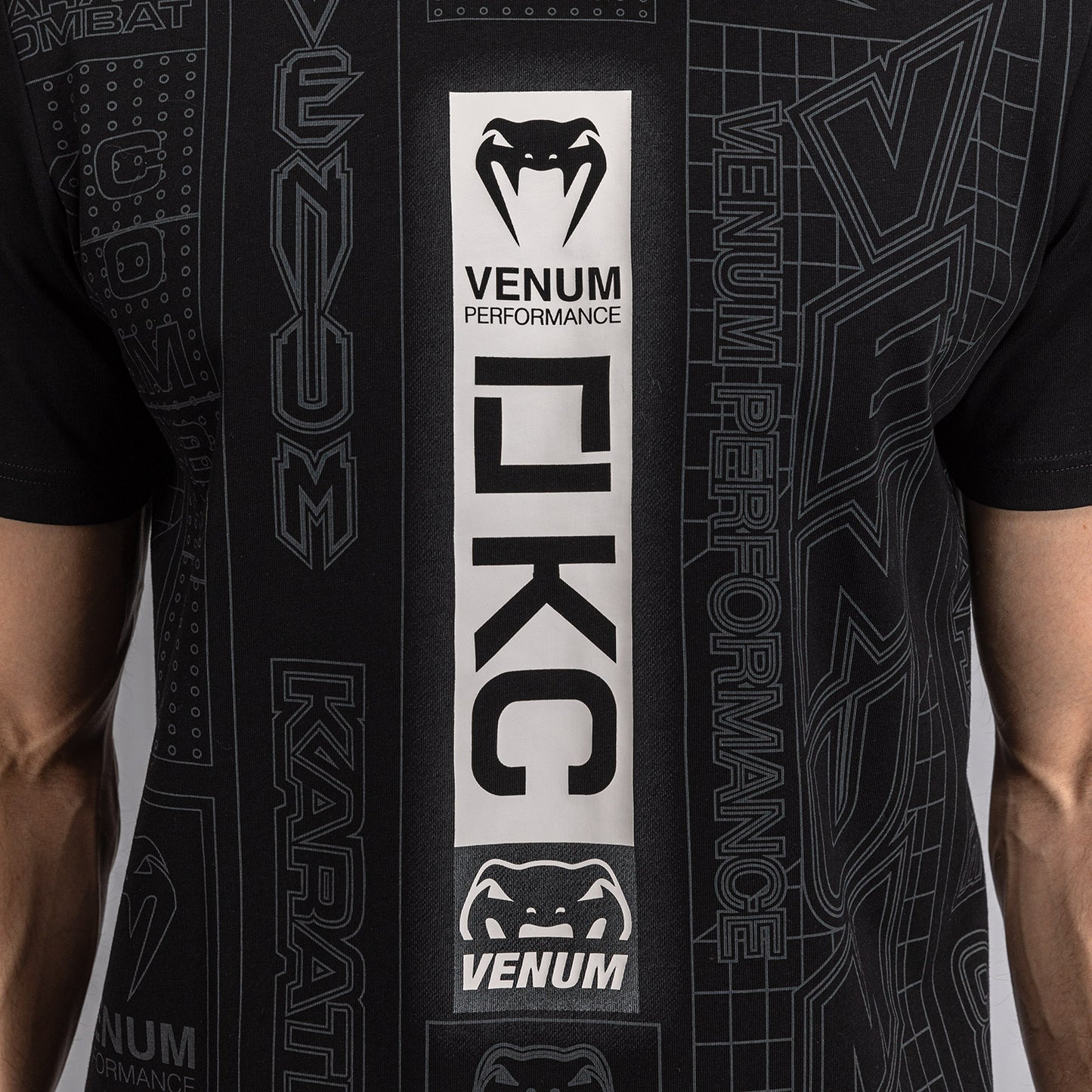 Футболка Karate Combat by Venum – Чёрный/Серый