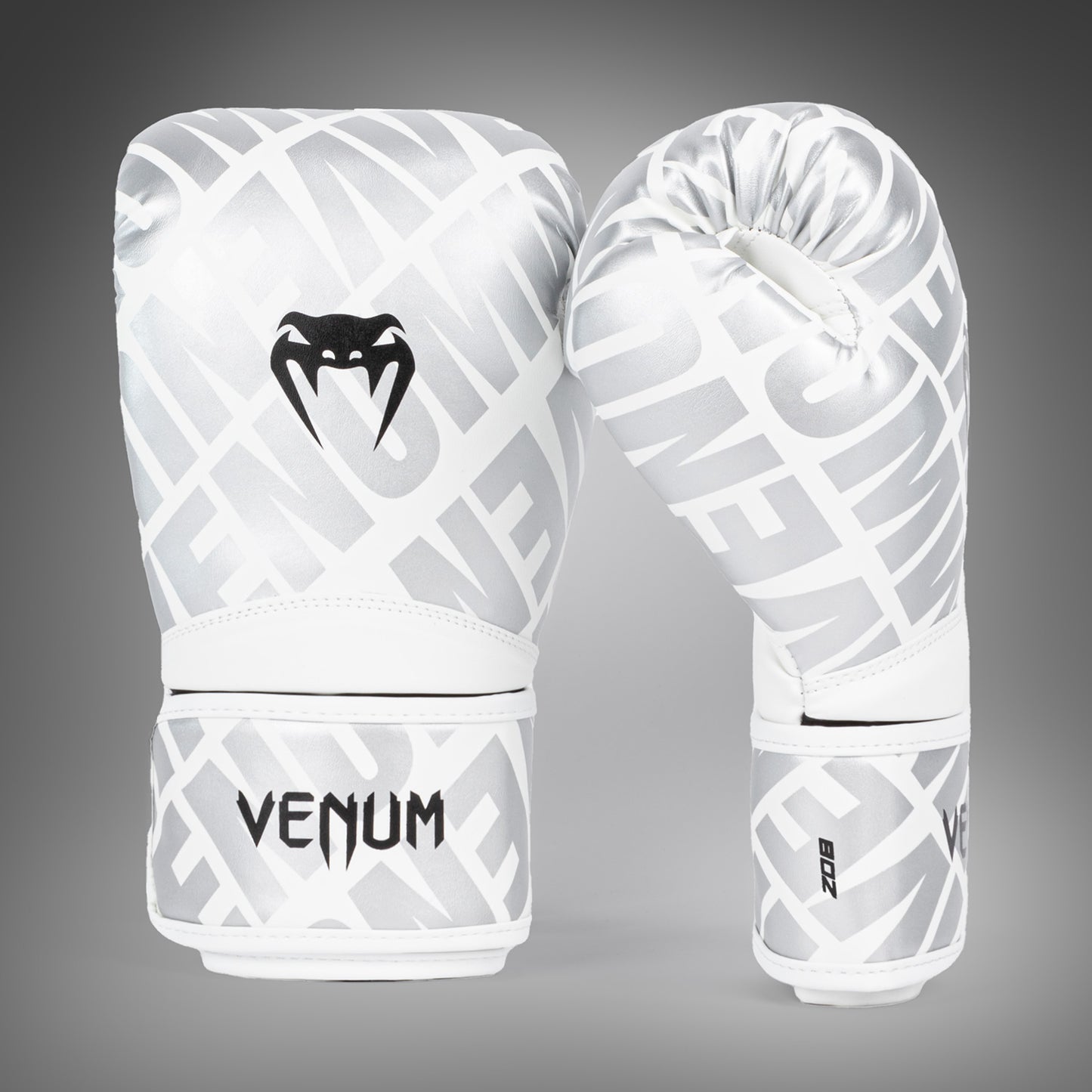 Боксерские перчатки Venum Contender 1.5 XT для детей - Белый/серебро