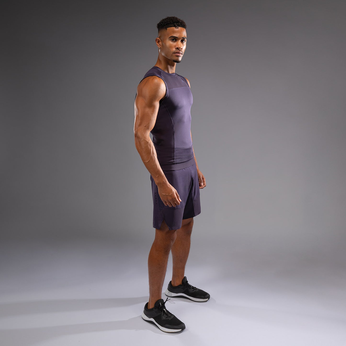 Модель без рукавов Rashguard для мужчин Venum G-Fit Air - Темно-фиолетовый