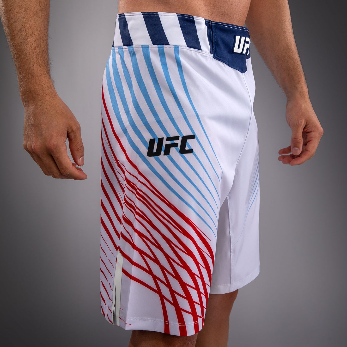 Official UFC Freedom 250 by Venum Authentic Fight Night Бойцовские шорты удлиненного кроя для мужчин - Белый