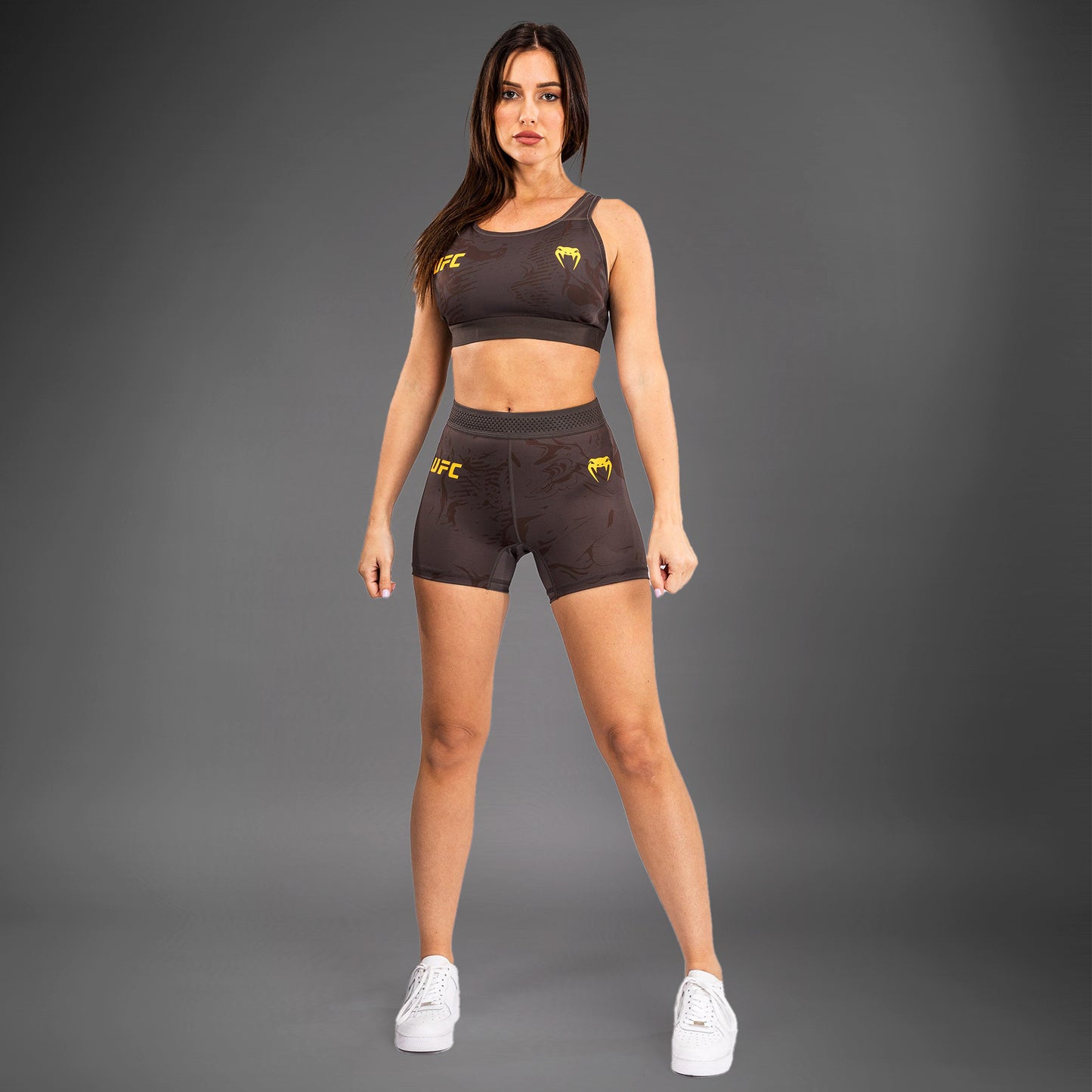 Шорты UFC Fusion by Venum Fight Week Vale Tudo для женщин - Earthen Brown