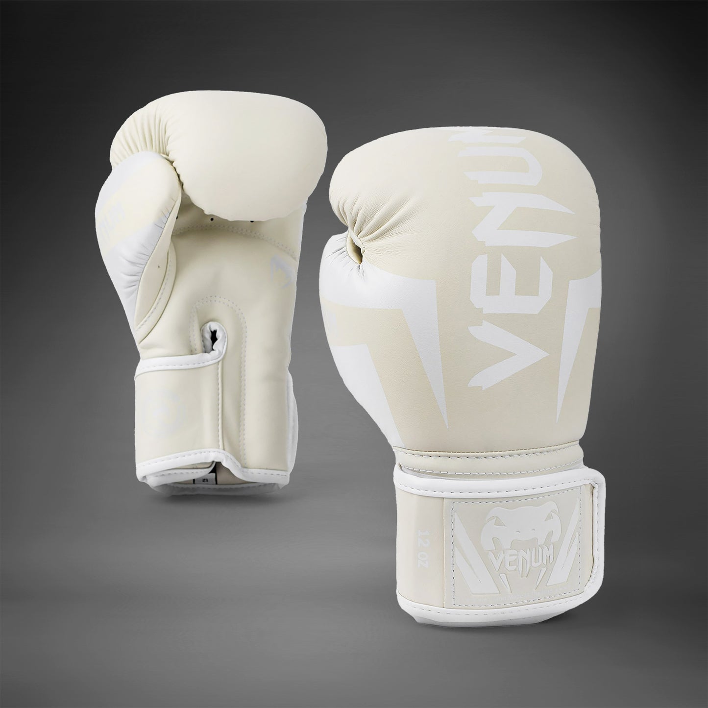 Боксерские перчатки Venum Elite - белые/белые