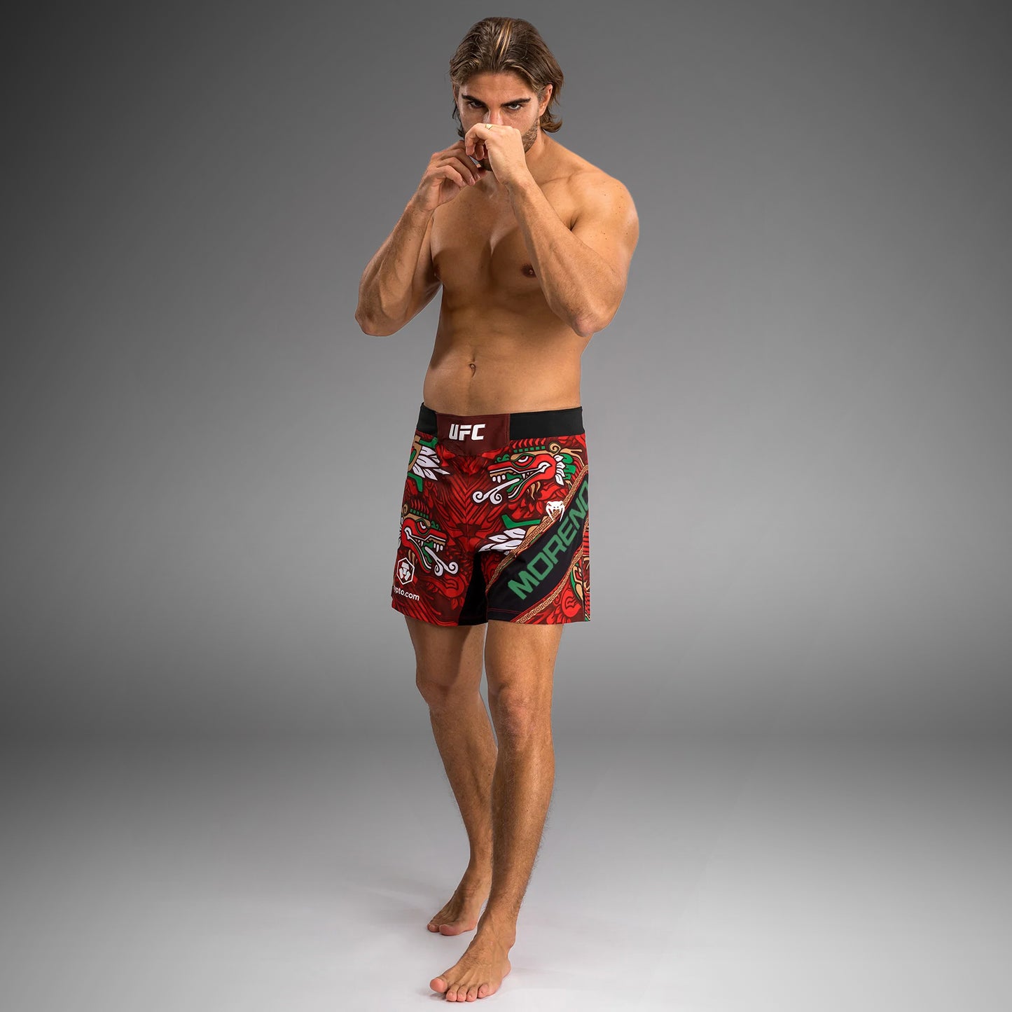 UFC Unrivaled by Venum Brandon Moreno Унисекс Бойцовские Шорты - Красный