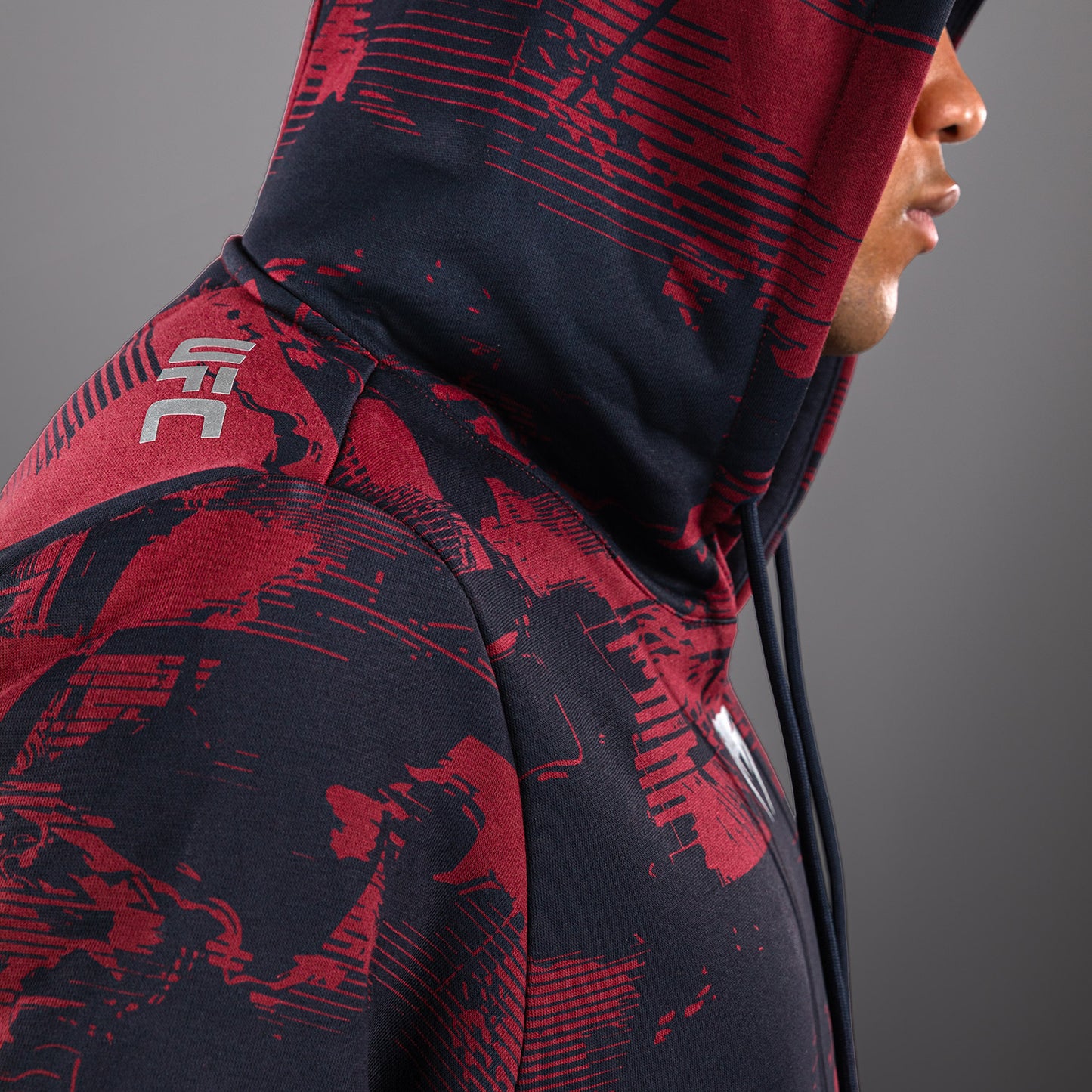 UFC Zenith by Venum Authentic Fight Week Толстовка Мужская - Темно-синий/бордовый/серебристый