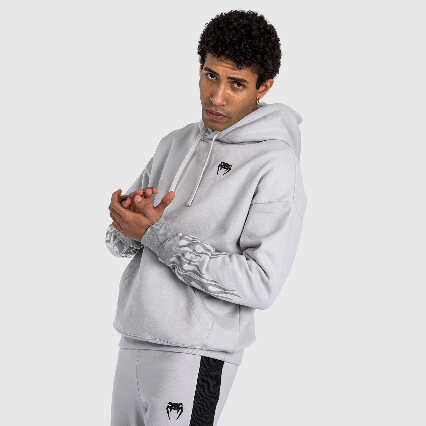 Пуловер с капюшоном Venum x Dodge Demon 170 - серый