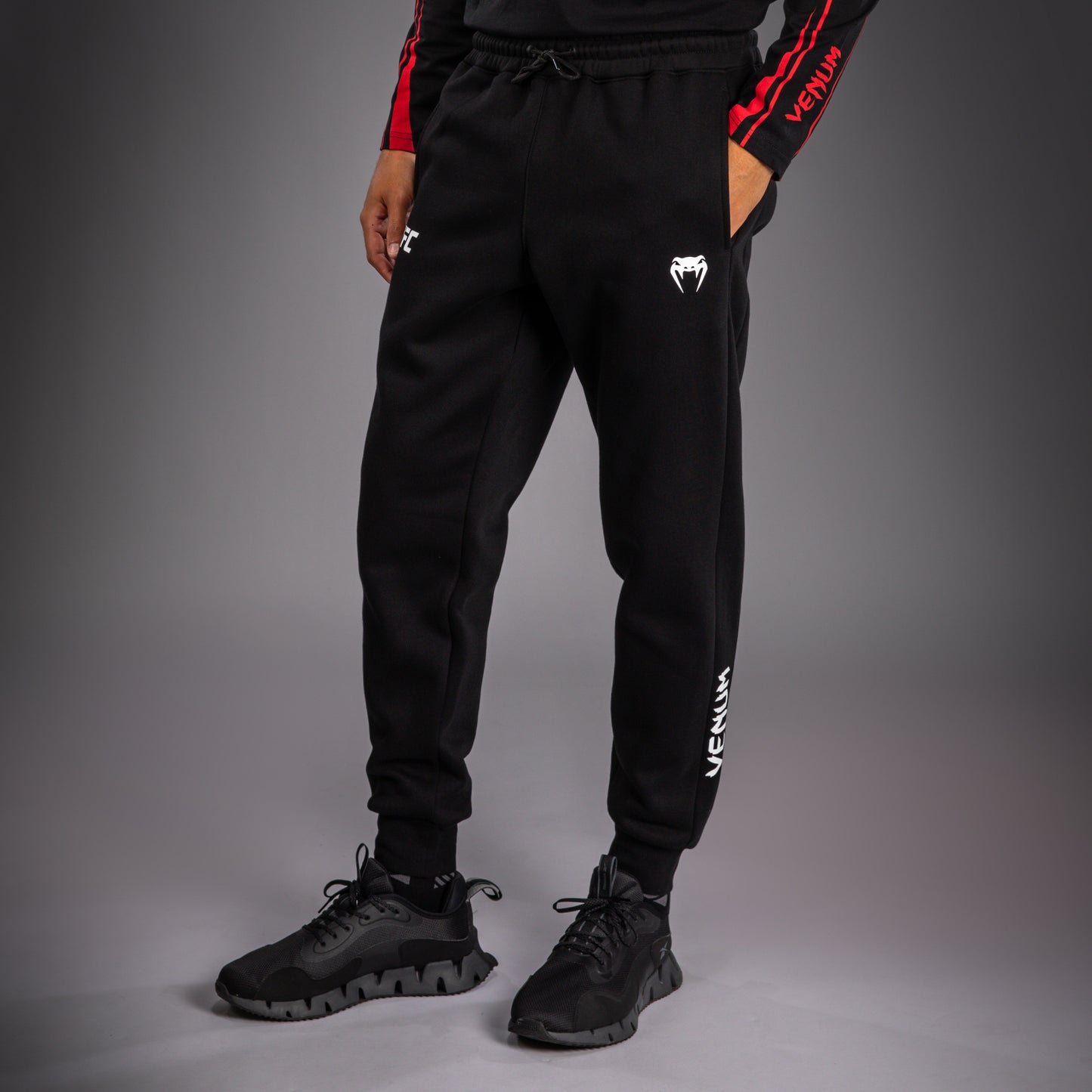 Мужские хлопковые брюки Venum UFC Unity by Venum Authentic Fight Week - Чёрный