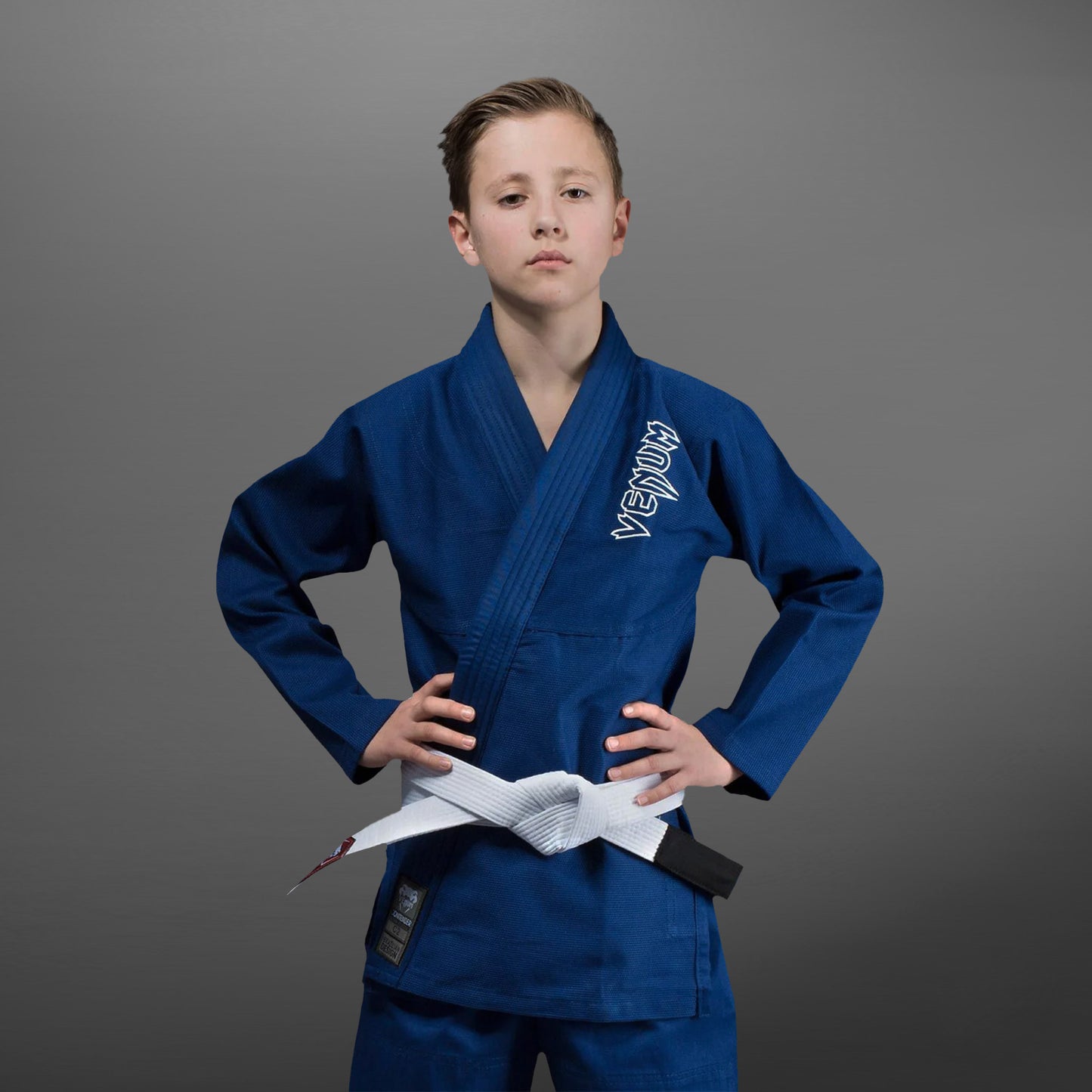BJJ Gi (в комплекте бесплатный белый пояс) - синий Venum Contender Kids