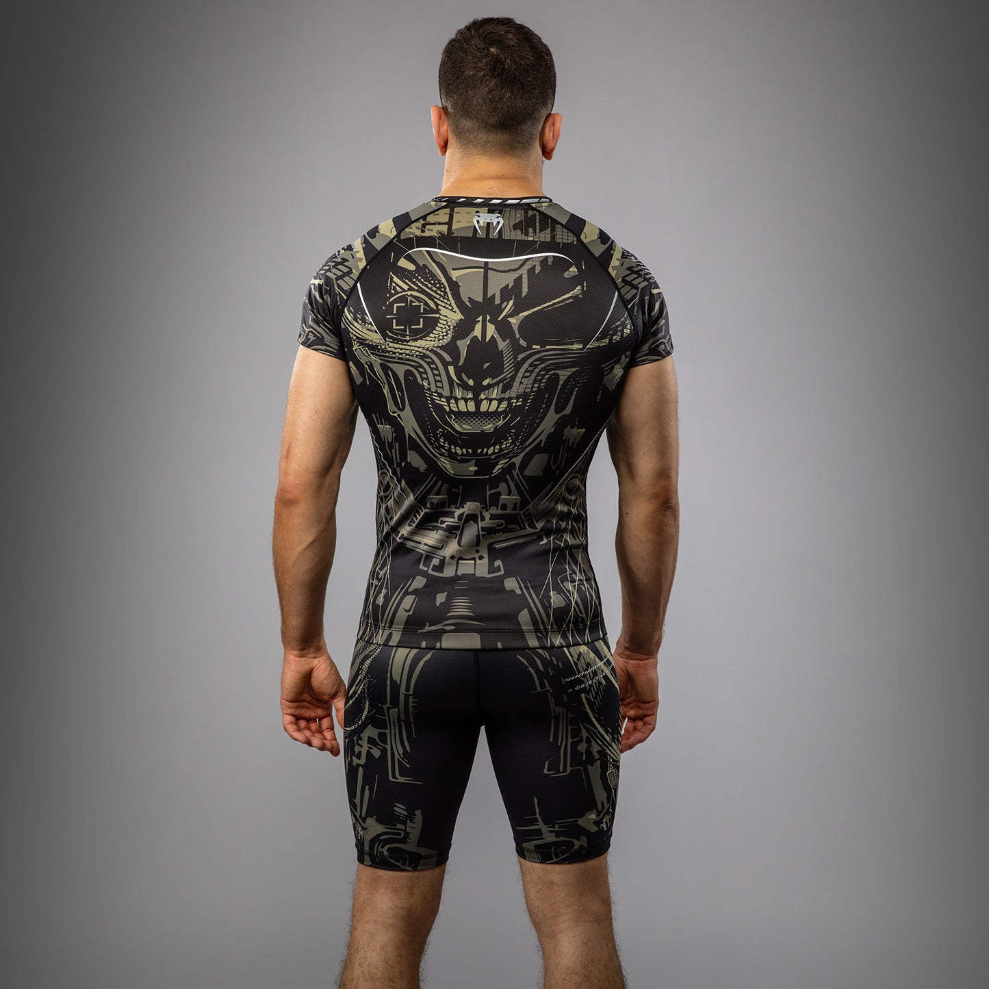 Venum Invader Рашгард с коротким рукавом - Черный/Песок