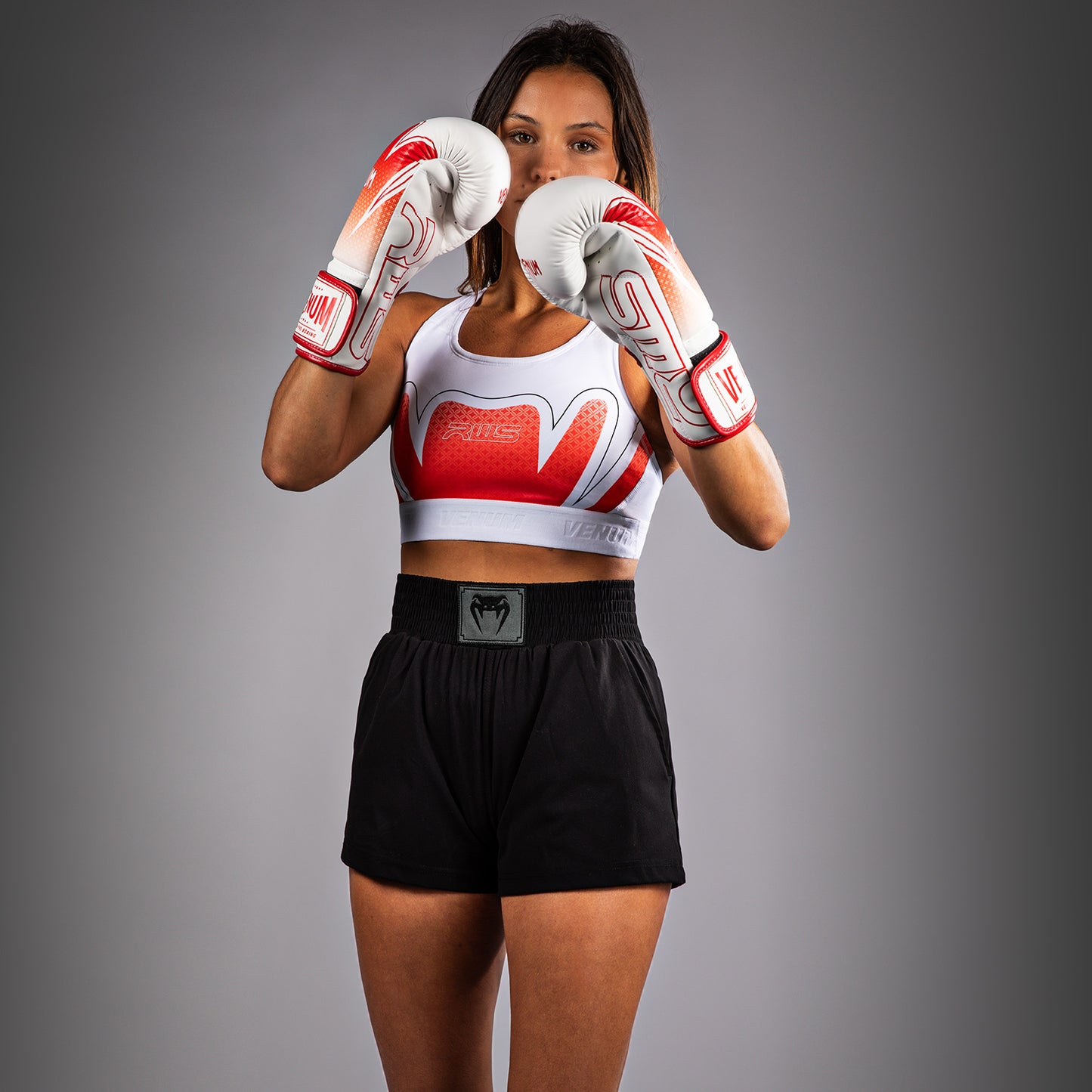 Спортивный бюстгальтер Venum x RWS 2.0 – Белый/Красный