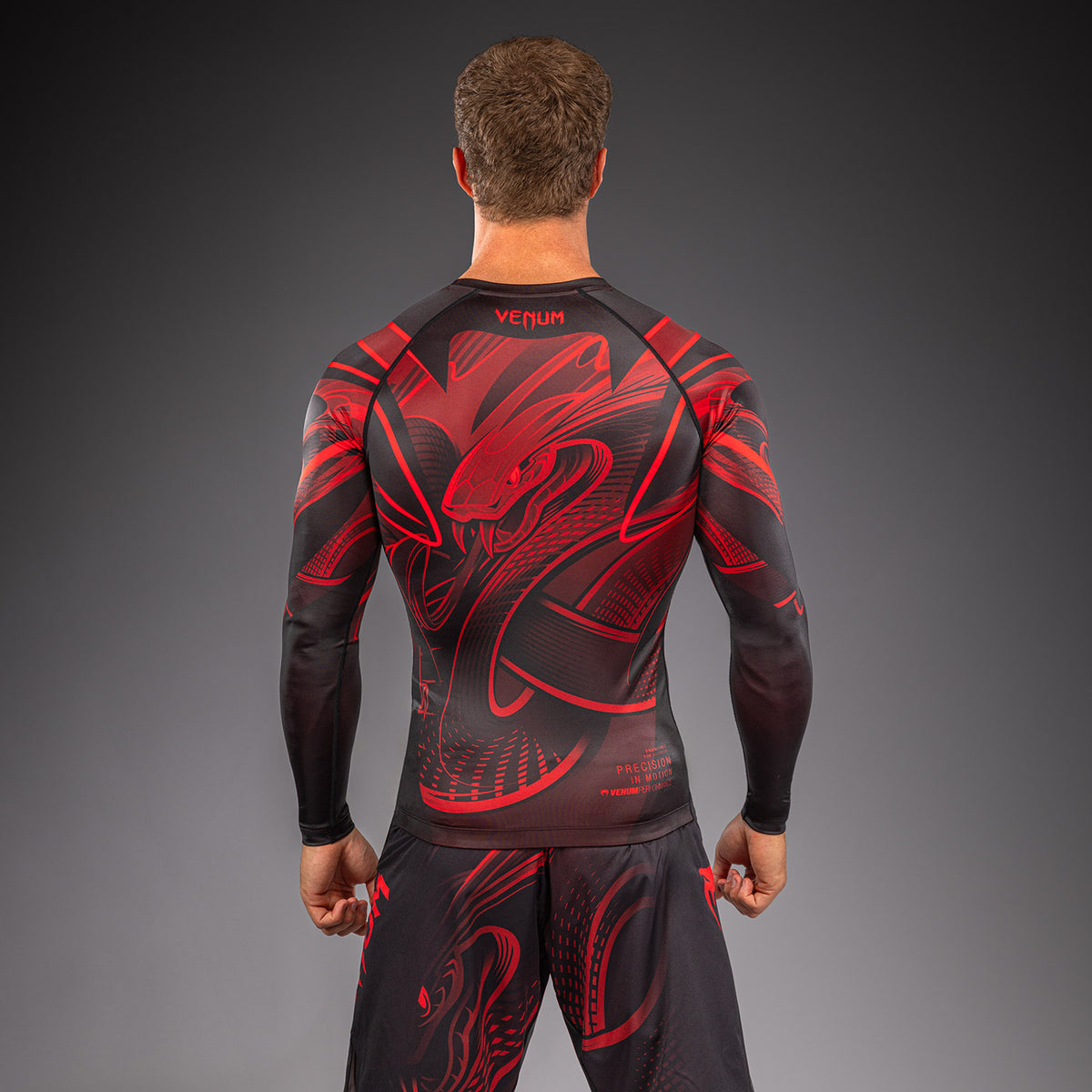 Рашгард с длинным рукавом Venum Crimson Viper 2.0 - Черный/Красный