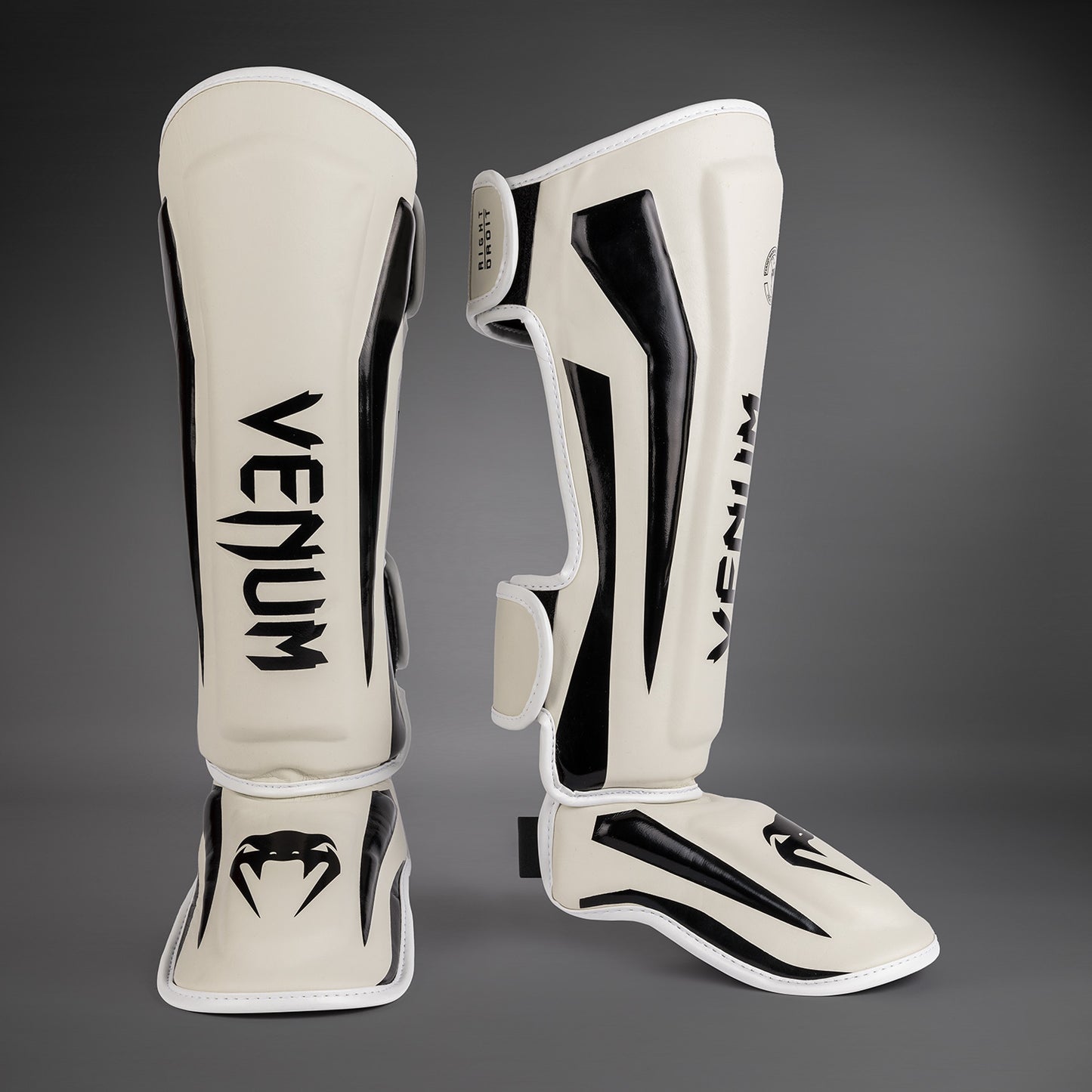 Venum Elite ShinGuard белый/черный