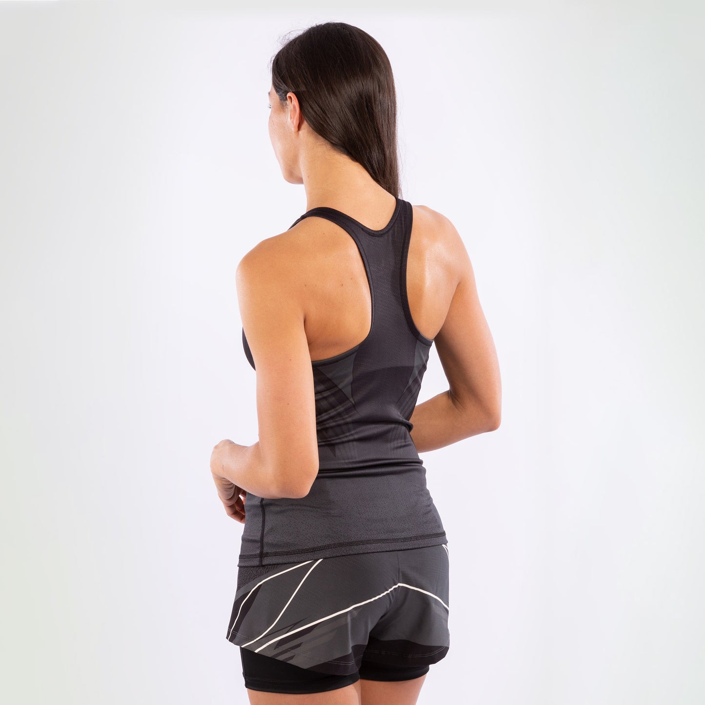 ЖЕНСКАЯ МАЙКА С ИНТЕГРИРОВАННЫМ БЮСТГАНСОМ UFC VENUM FIGHT NIGHT -  Чёрный