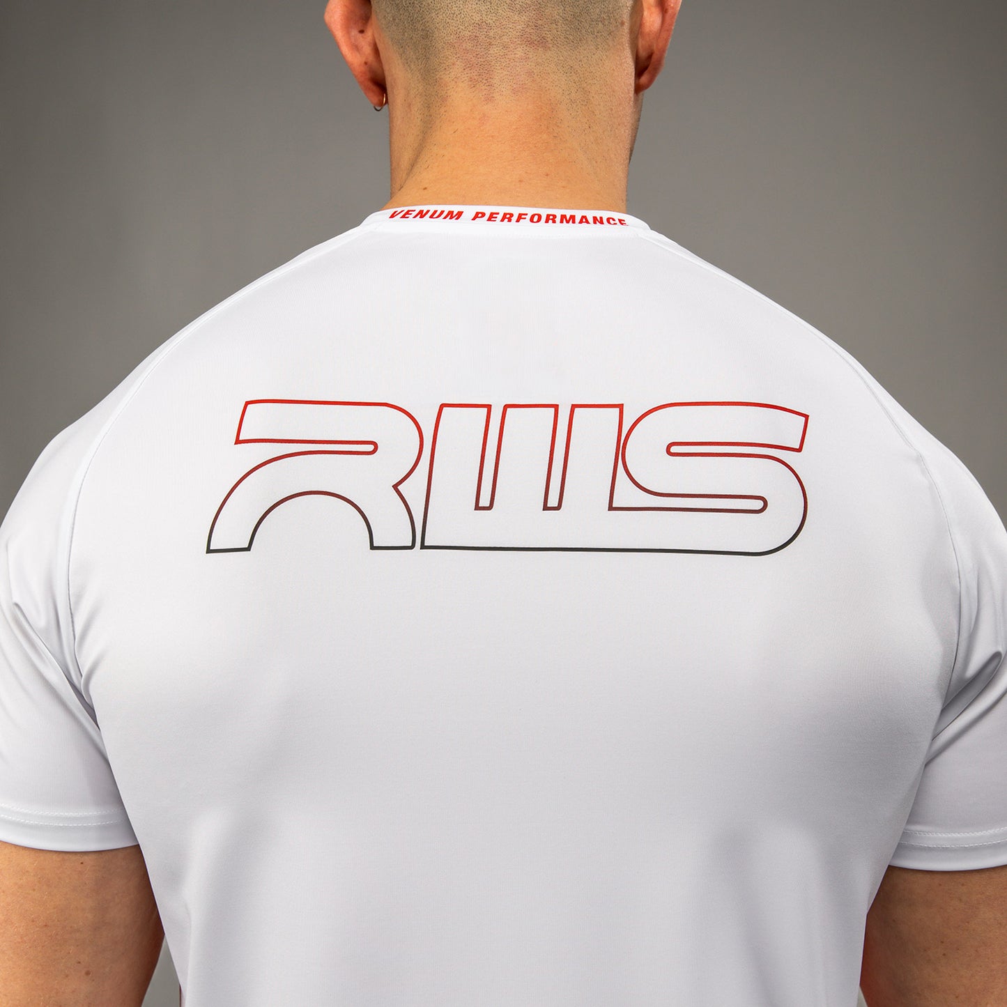 Футболка мужская Dry-Tech Venum x RWS 2.0 – Белый/Красный