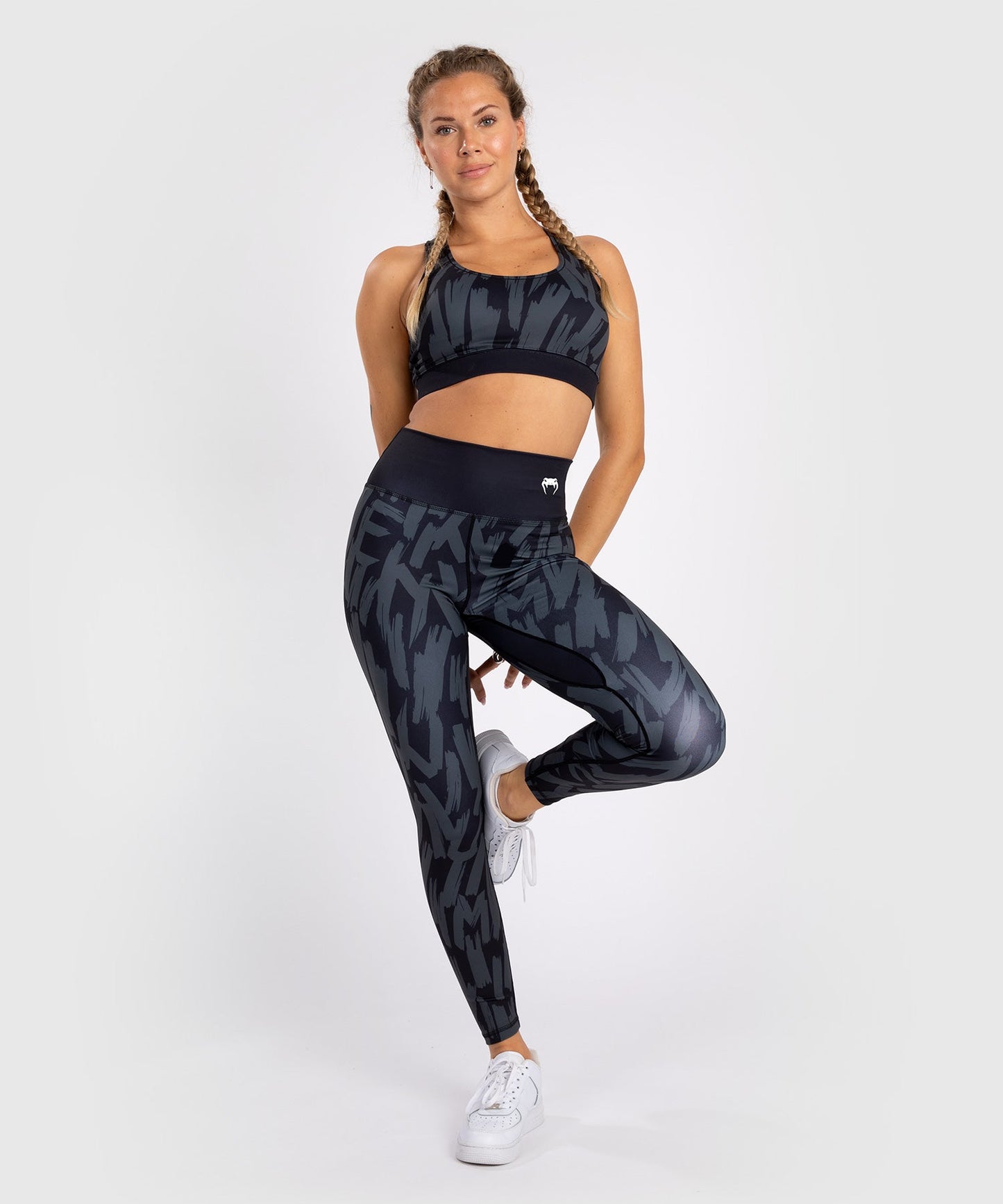 Женские леггинсы Venum Graffiti Leggings - Полная длина - Urban Charcoal