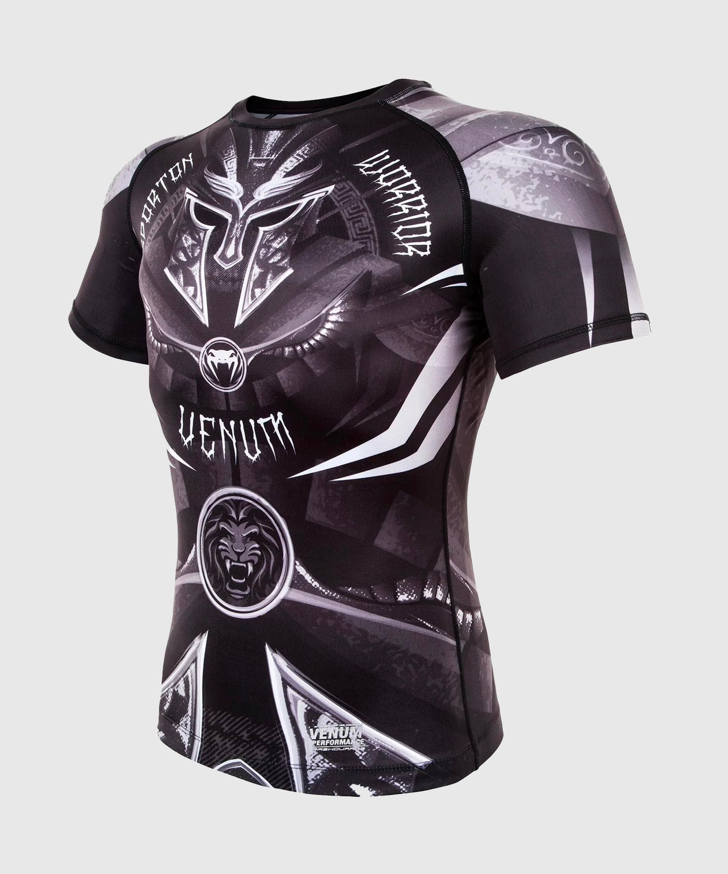 РАШГАРД VENUM GLADIATOR 3.0 - ЧЕРНЫЙ/БЕЛЫЙ – КОРОТКИЙ РУКАВ