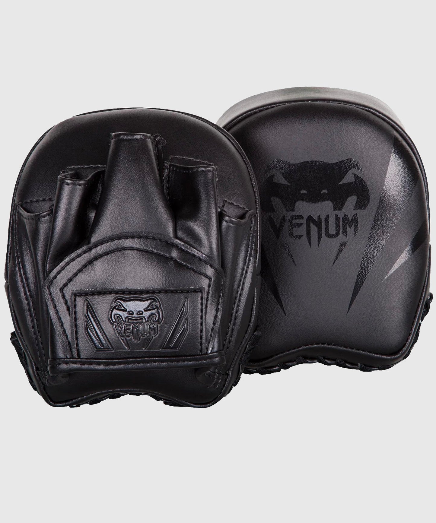 Боксерские лапы Venum Elite Mini - Черный/Черный