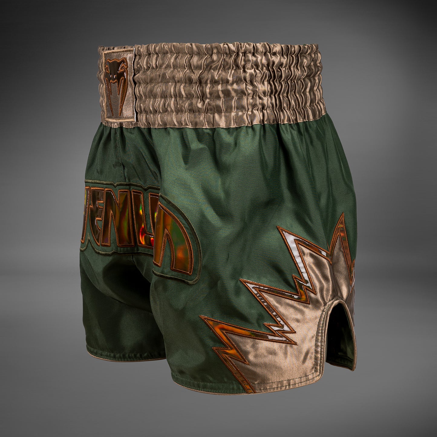 Шорты Venum Inferno Muay Thai - Хаки/Бронза