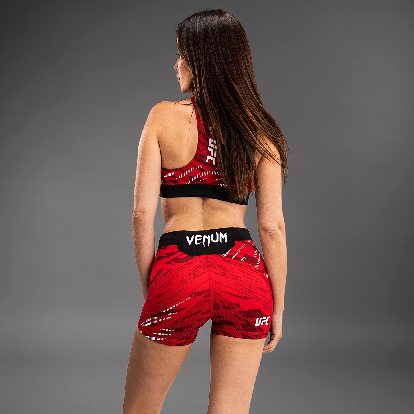 Шорты Vale Tudo UFC Fusion by Venum Authentic Fight Night для женщин - Короткий крой - Red