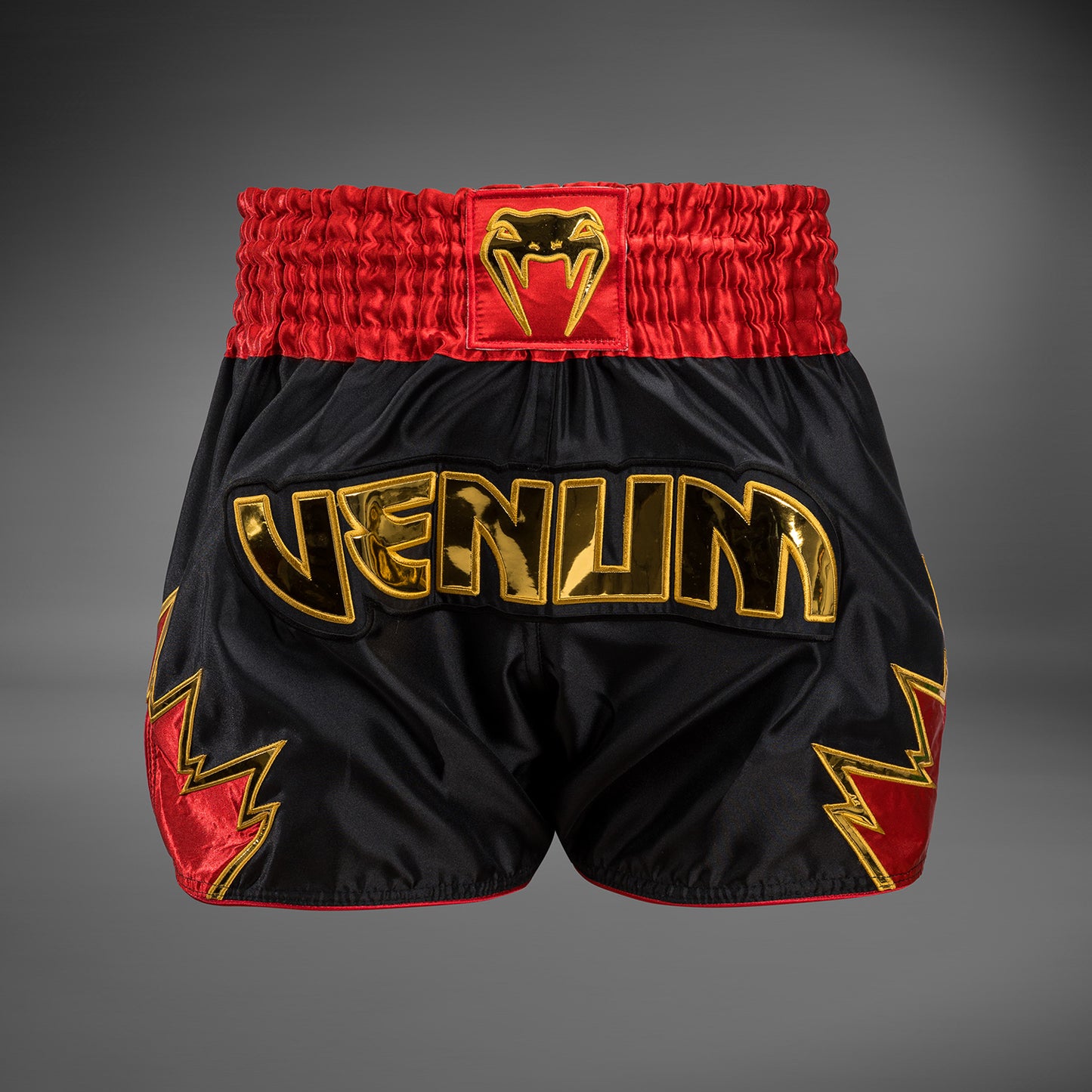 Шорты Venum Inferno Muay Thai - Черные/Золотые/Красные