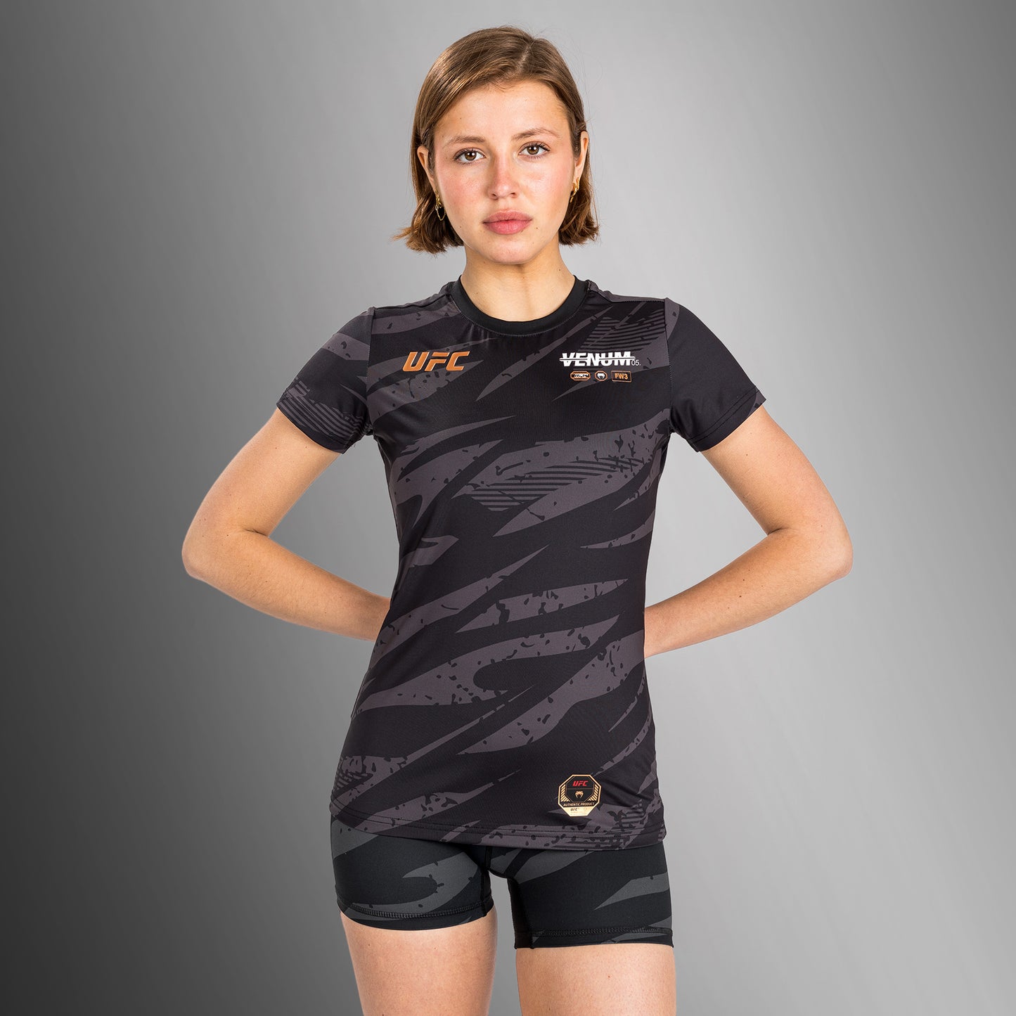 Женская Футболка Dry-Tech UFC Adrenaline By Venum Fight Week Urban Camo