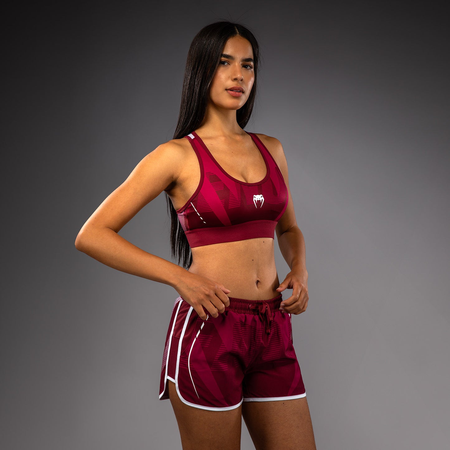 Спортивный бюстгальтер женский Venum Adrenaline – Бордовый/Розовый