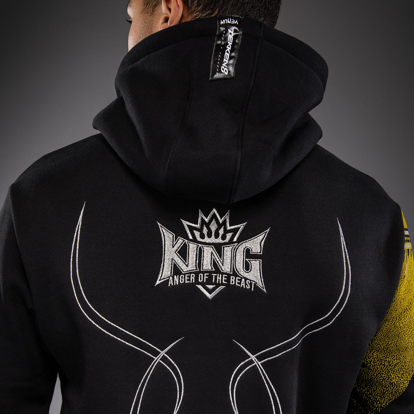 Толстовка с капюшоном King Venum x TEKKEN 8 - Чёрный/Жёлтый