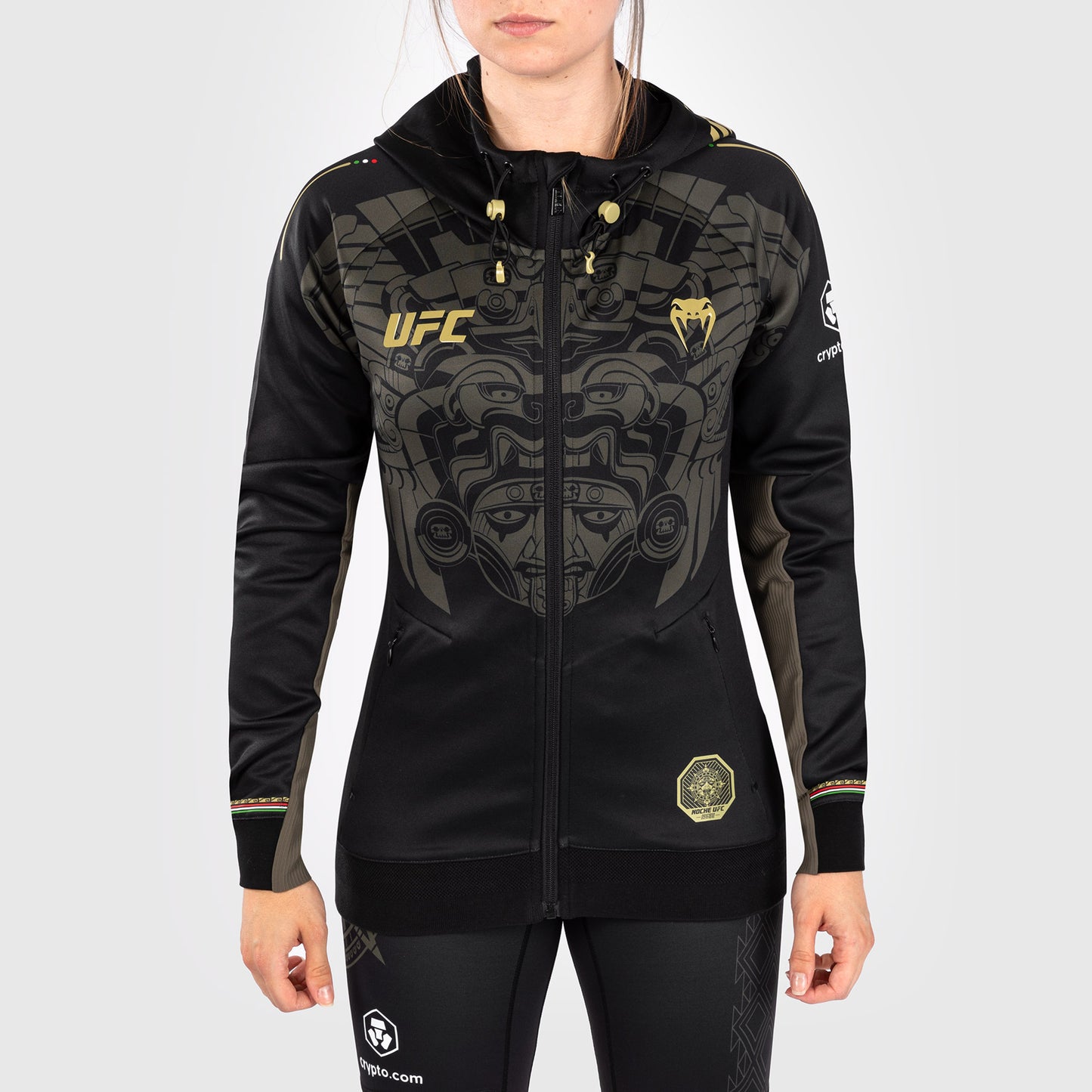 Noche UFC by Venum Authentic Fight Night Женская толстовка с капюшоном - черный