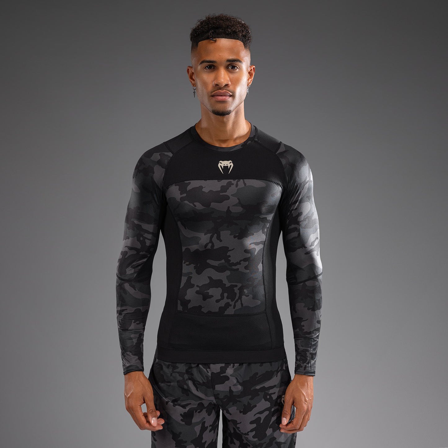 Длинный рукав Rashguard для мужчин Venum G-Fit Air - Урбанистический камуфляж