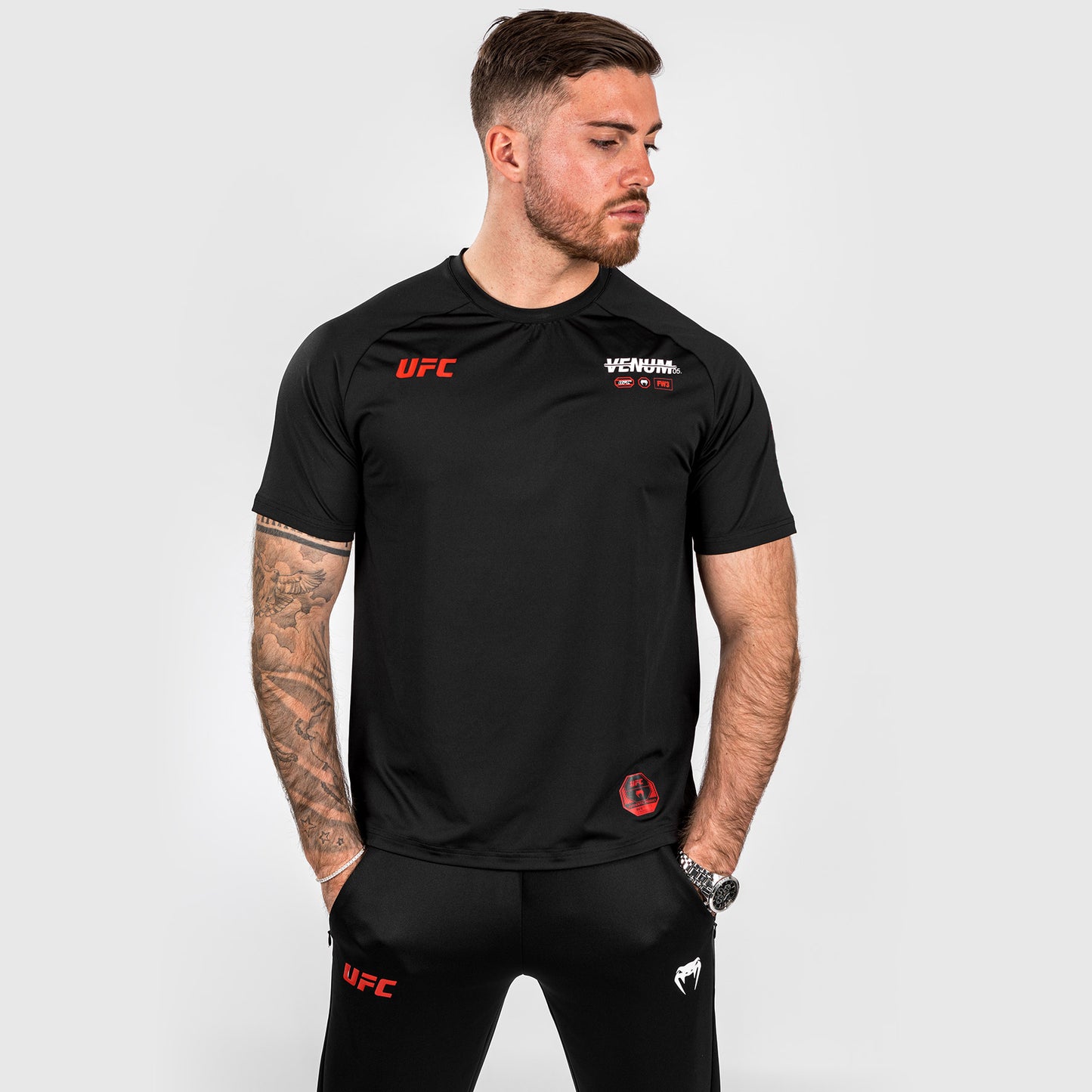 UFC Adrenaline by Venum Fight Week Мужская футболка Dry-tech - черный