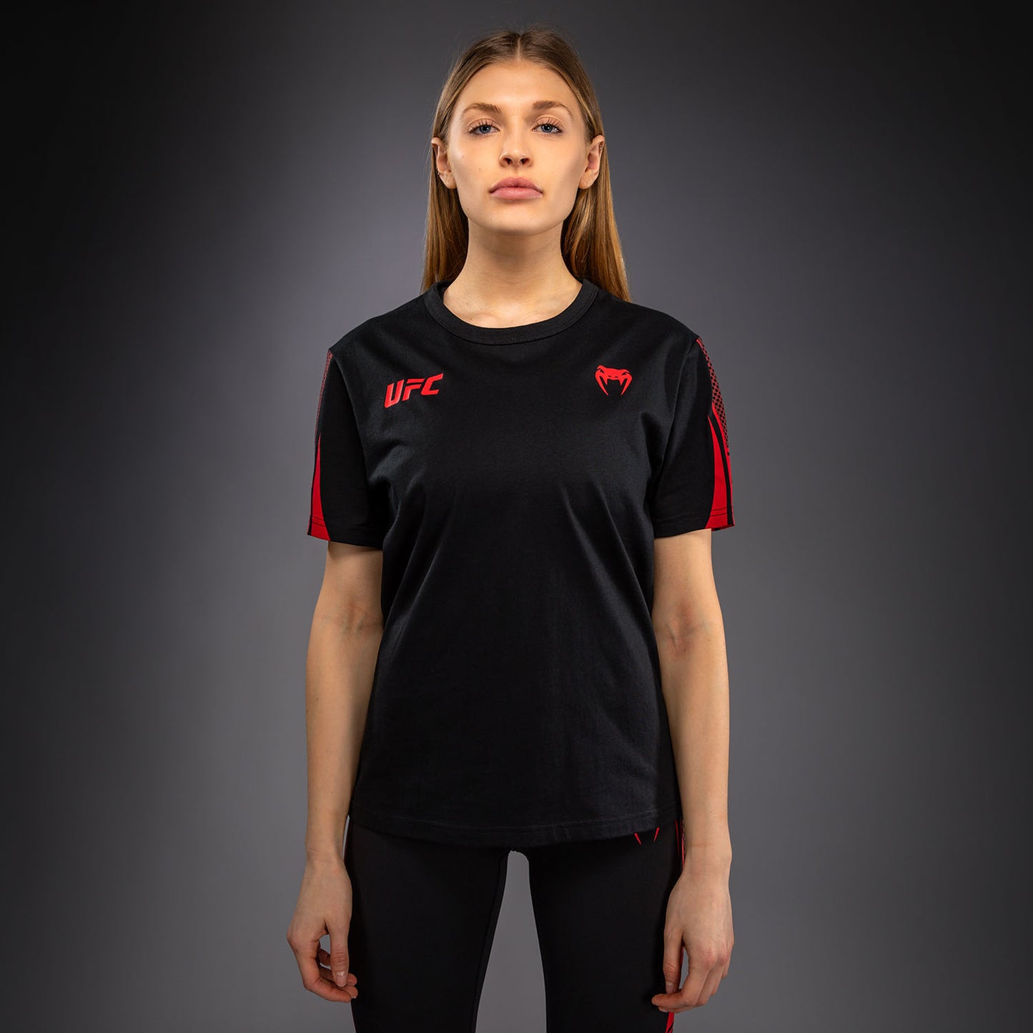 Женская футболка с коротким рукавом Venum UFC Unity by Venum Authentic Fight Week - Чёрный