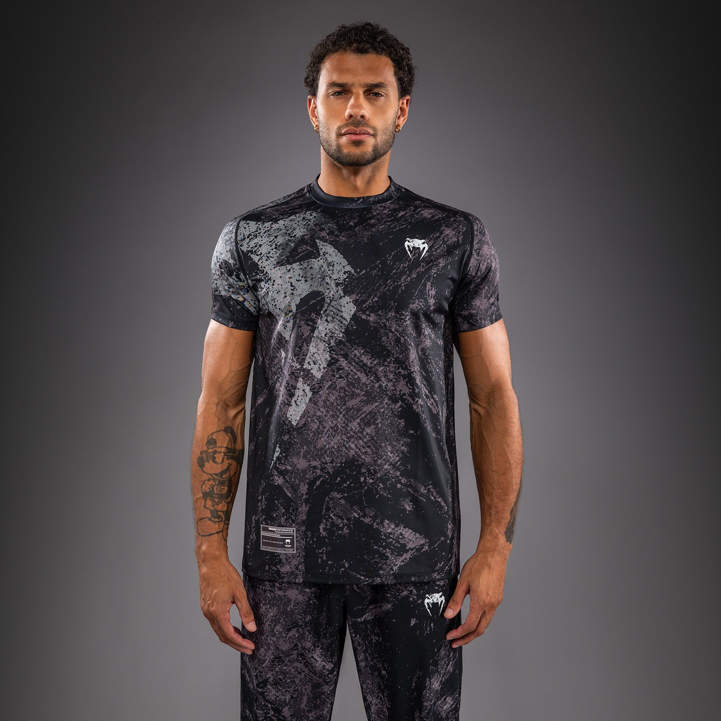 Футболка Dry Tech Venum Rage & Workout - Чёрный/Серый