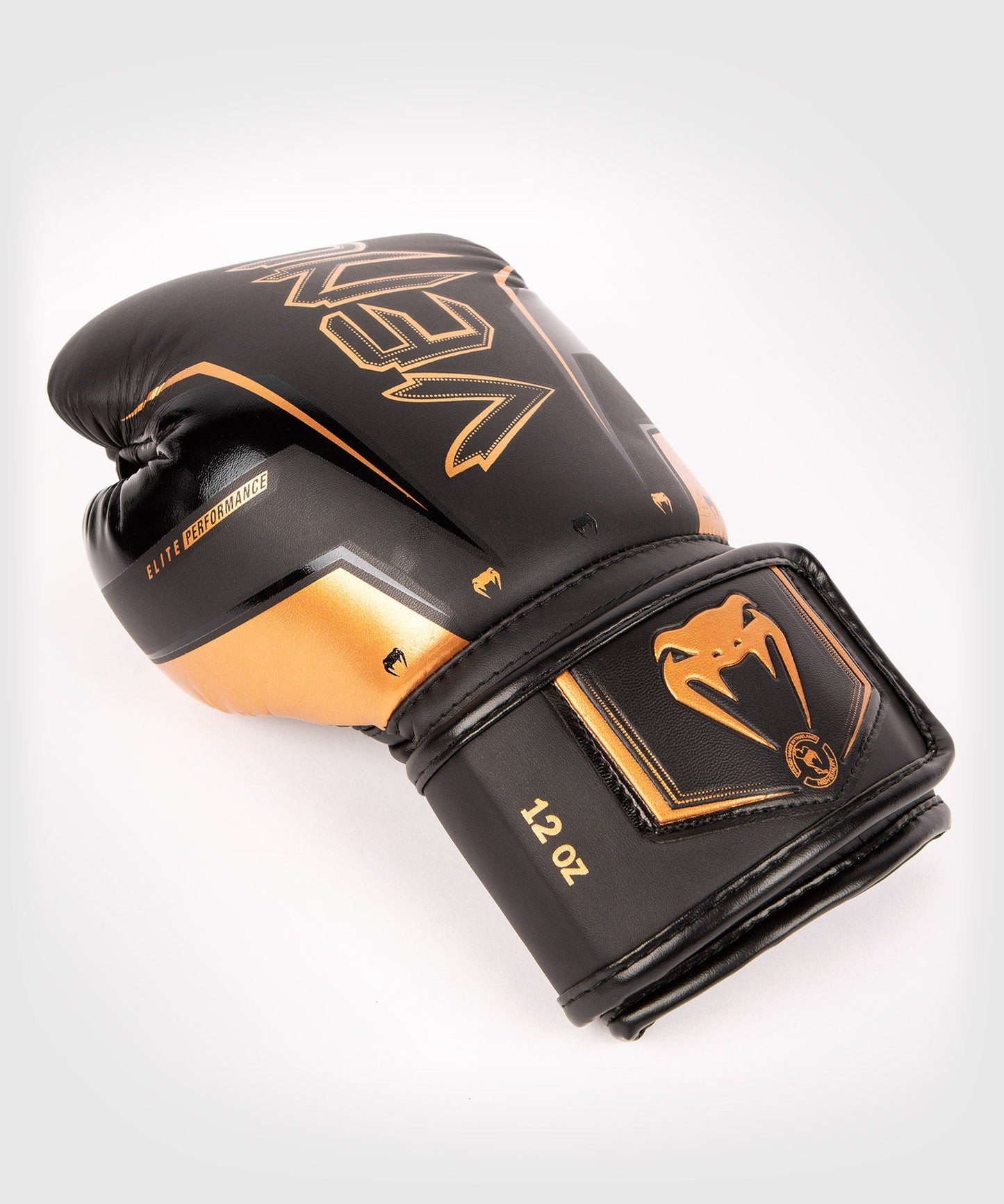 Боксерские перчатки Venum Elite Evo - черный/бронзовый