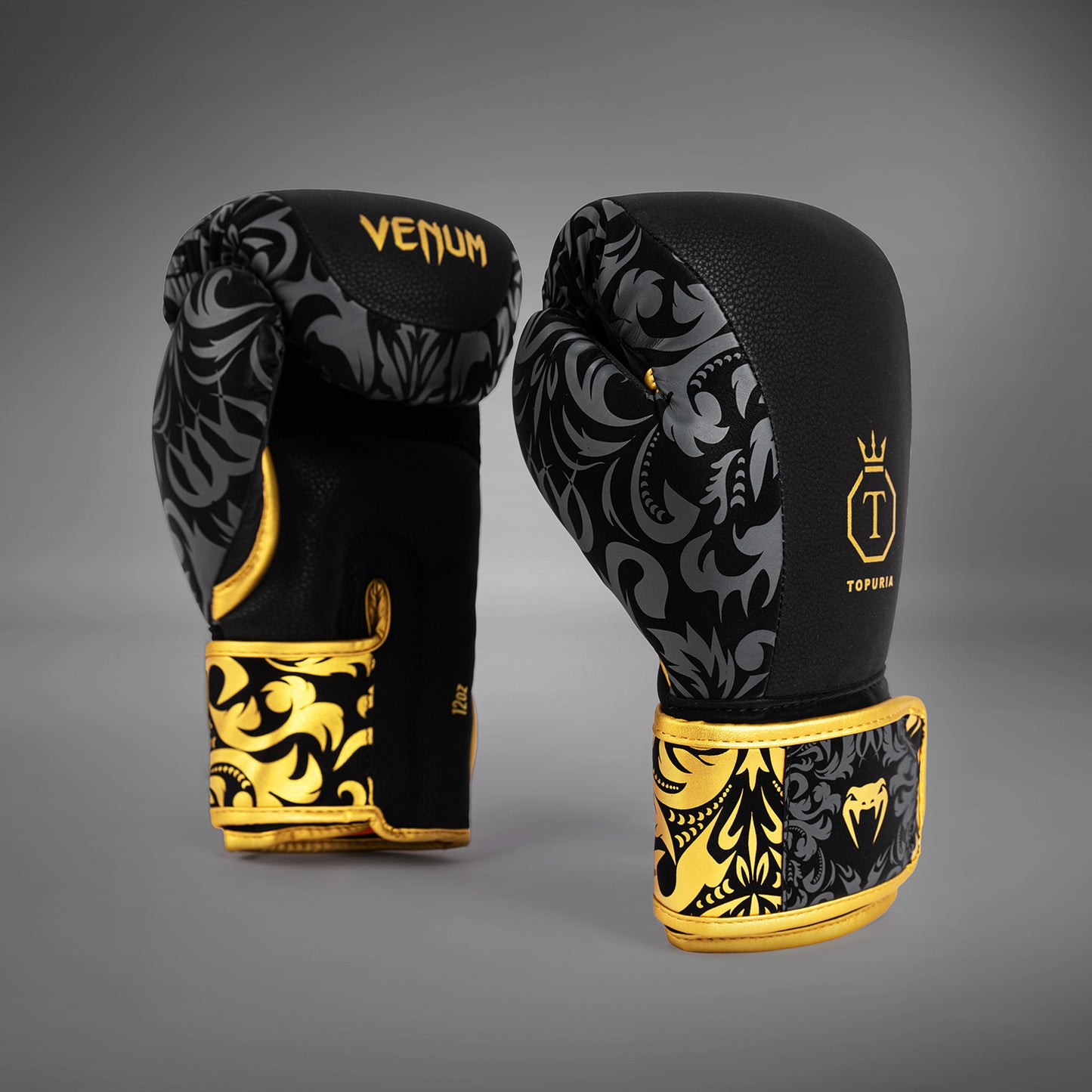 Venum x Topuria Unmatched Edition Перчатки для бокса - Черный/Золотой
