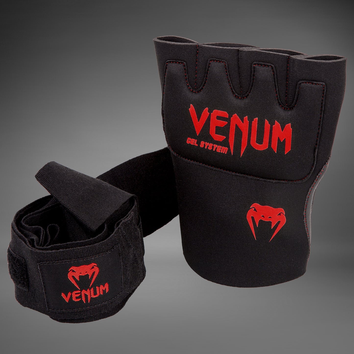 Venum Gel Kontact быстрые обмотки - черный/красный