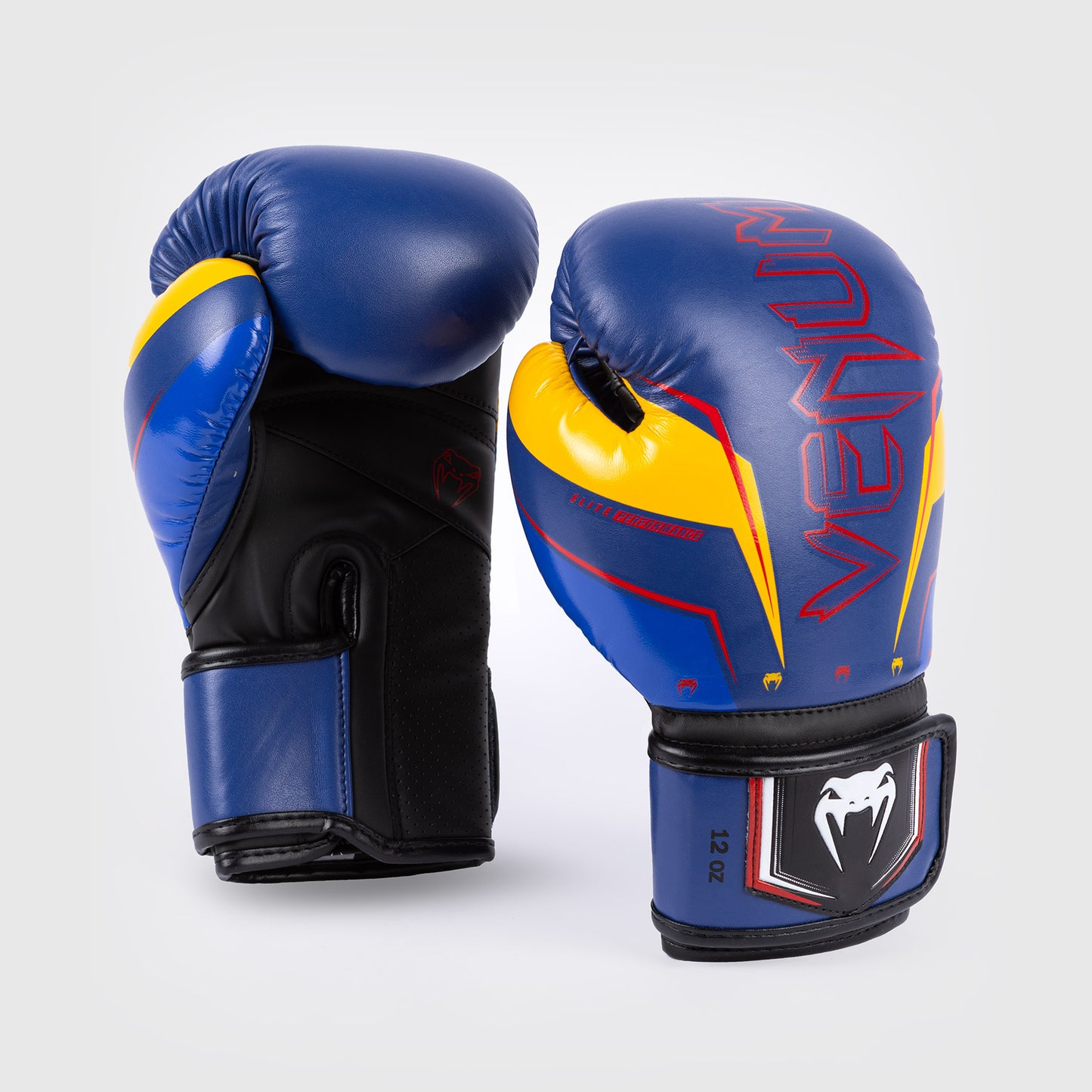 Venum Elite Evo Боксерские перчатки - синий/желтый