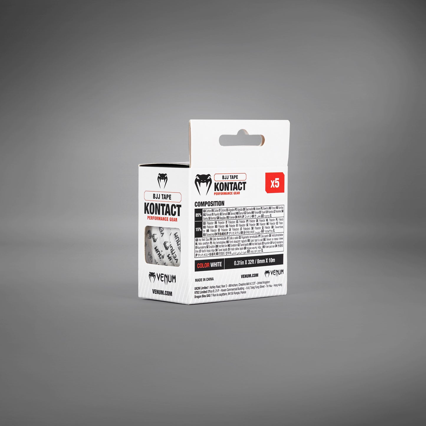 BJJ Finger Tape Venum Kontact - White/Black