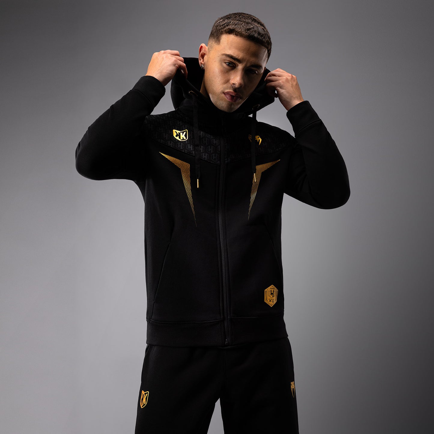Hooded Jacket FK x Venum Hexagone MMA - Black/Gold