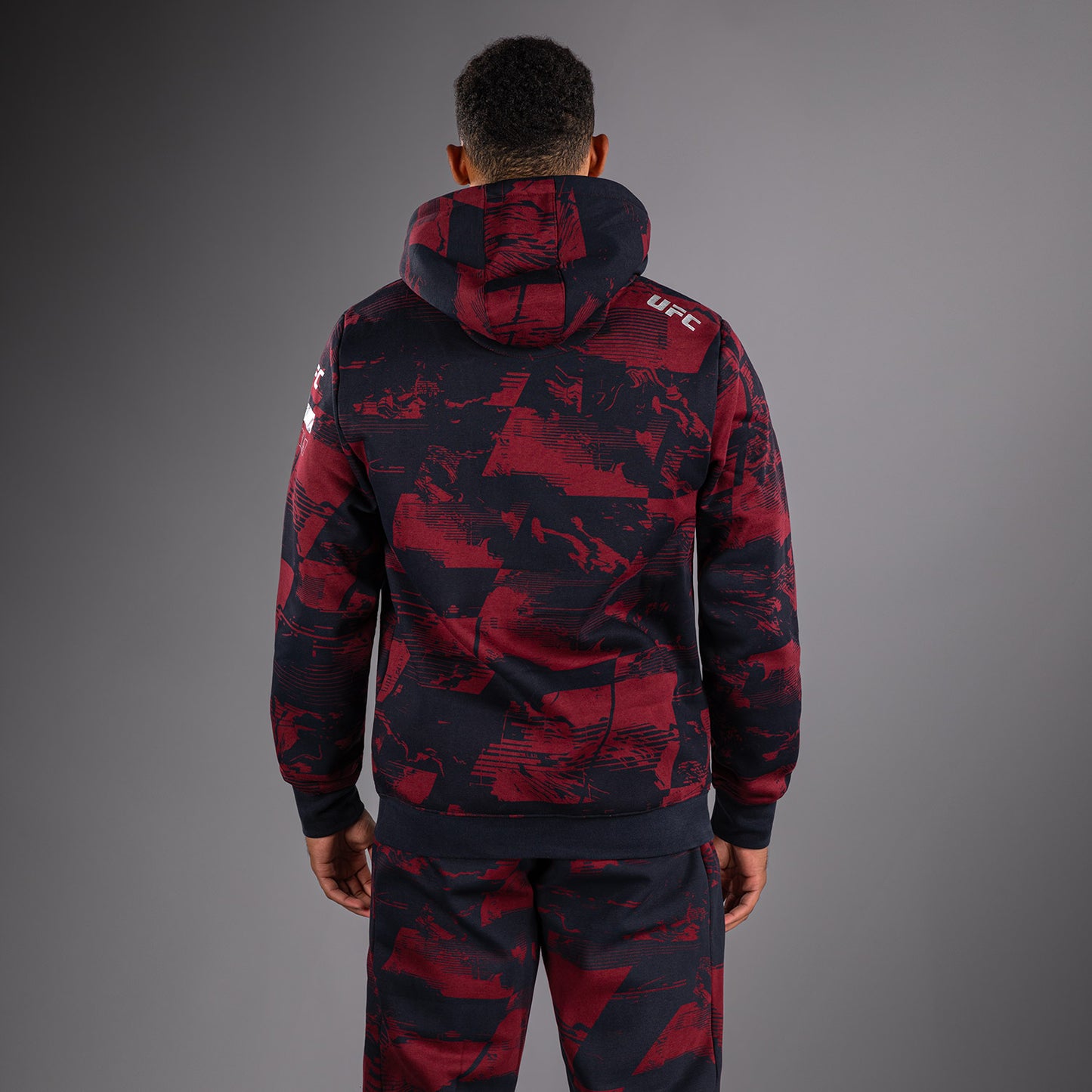 UFC Zenith by Venum Authentic Fight Week Толстовка Мужская - Темно-синий/бордовый/серебристый