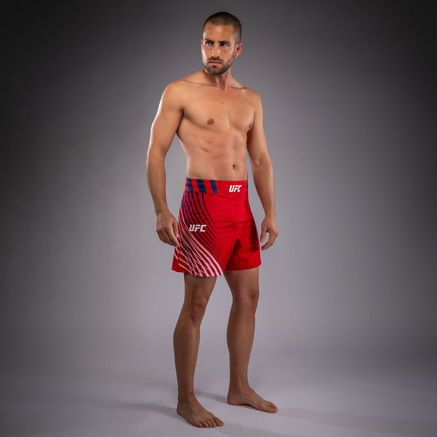Official UFC Freedom 250 by Venum Authentic Fight Night Бойцовские шорты короткого кроя для мужчин - Красный