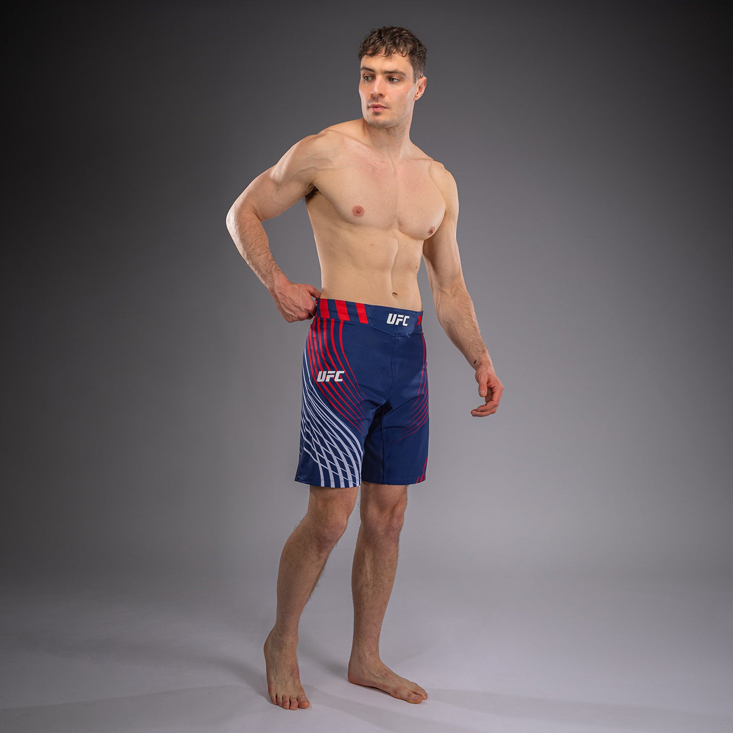 Official UFC Freedom 250 by Venum Authentic Fight Night Бойцовские шорты удлиненного кроя для мужчин - Синий