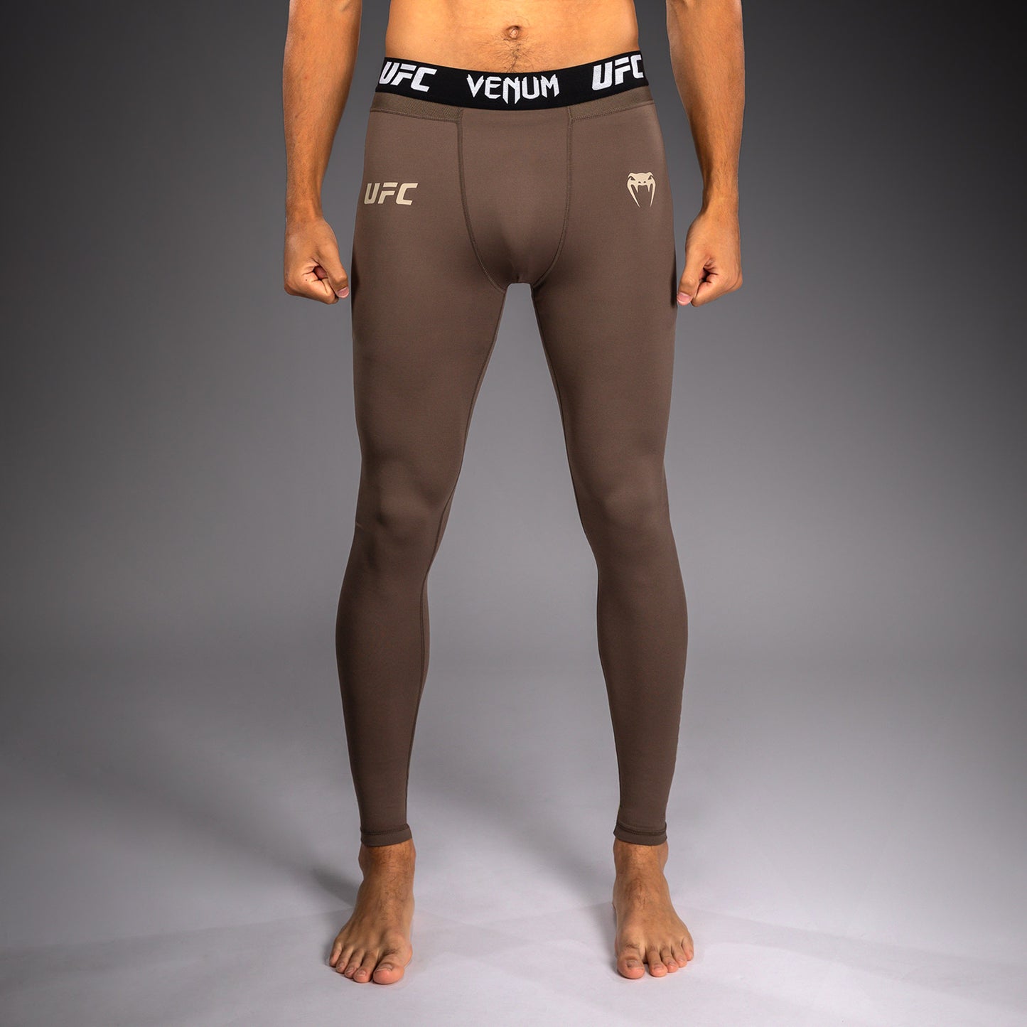 Мужские функциональные компрессионные штаны Venum UFC Unity by Venum Authentic Fight Week - Коричневый